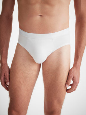 Men's Briefs Jack Pima Cotton Stretch White