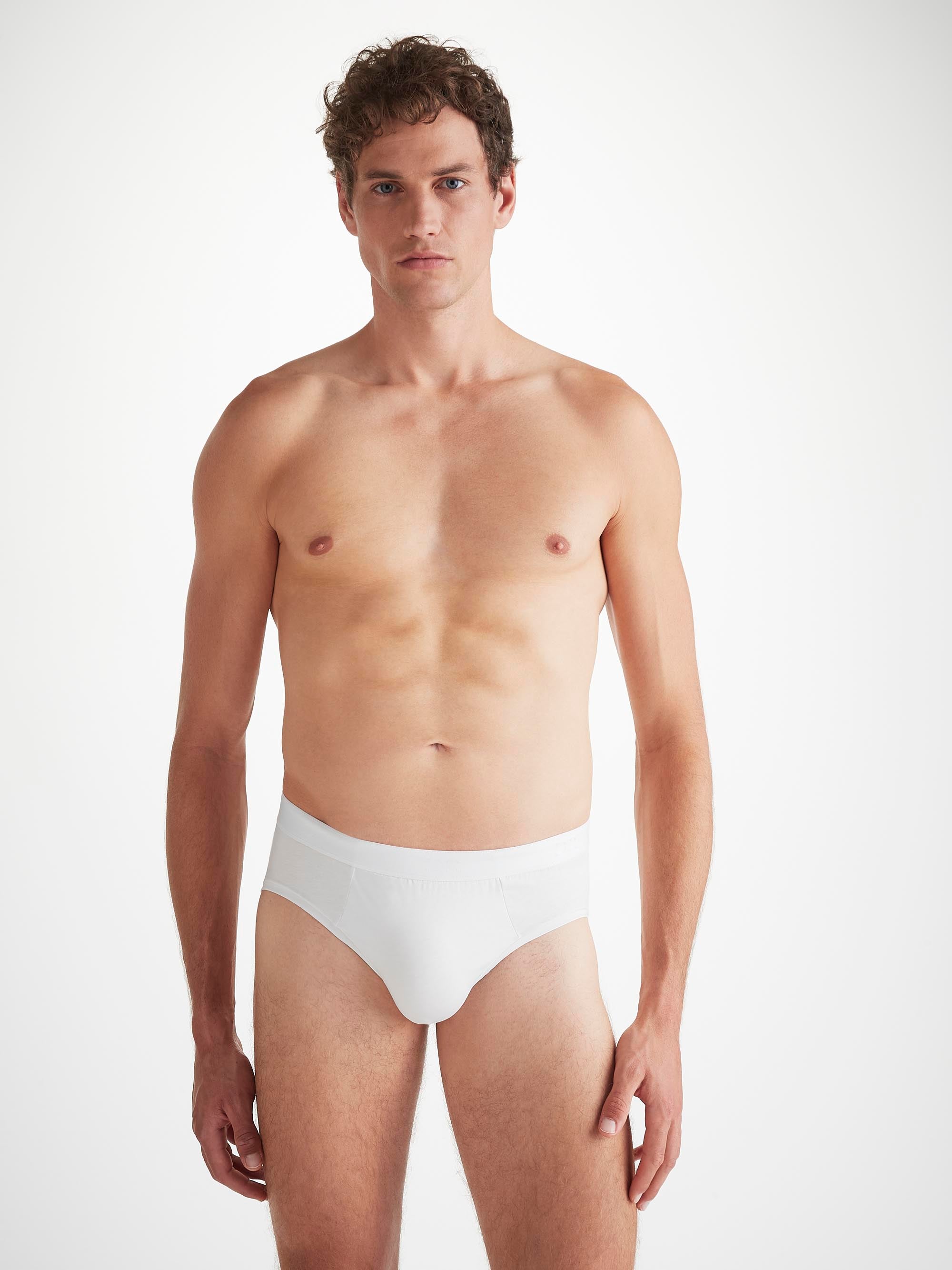 Men's Briefs Jack Pima Cotton Stretch White