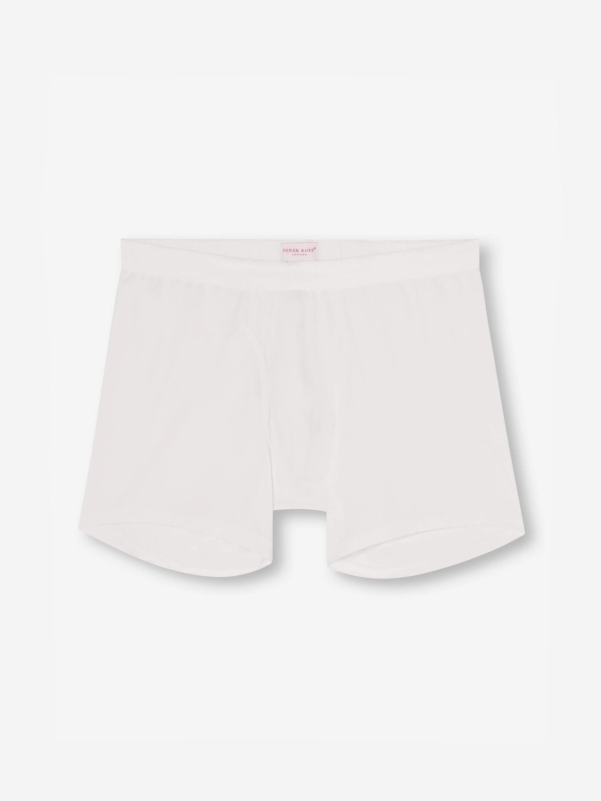 Men's Trunks Jack Pima Cotton Stretch White