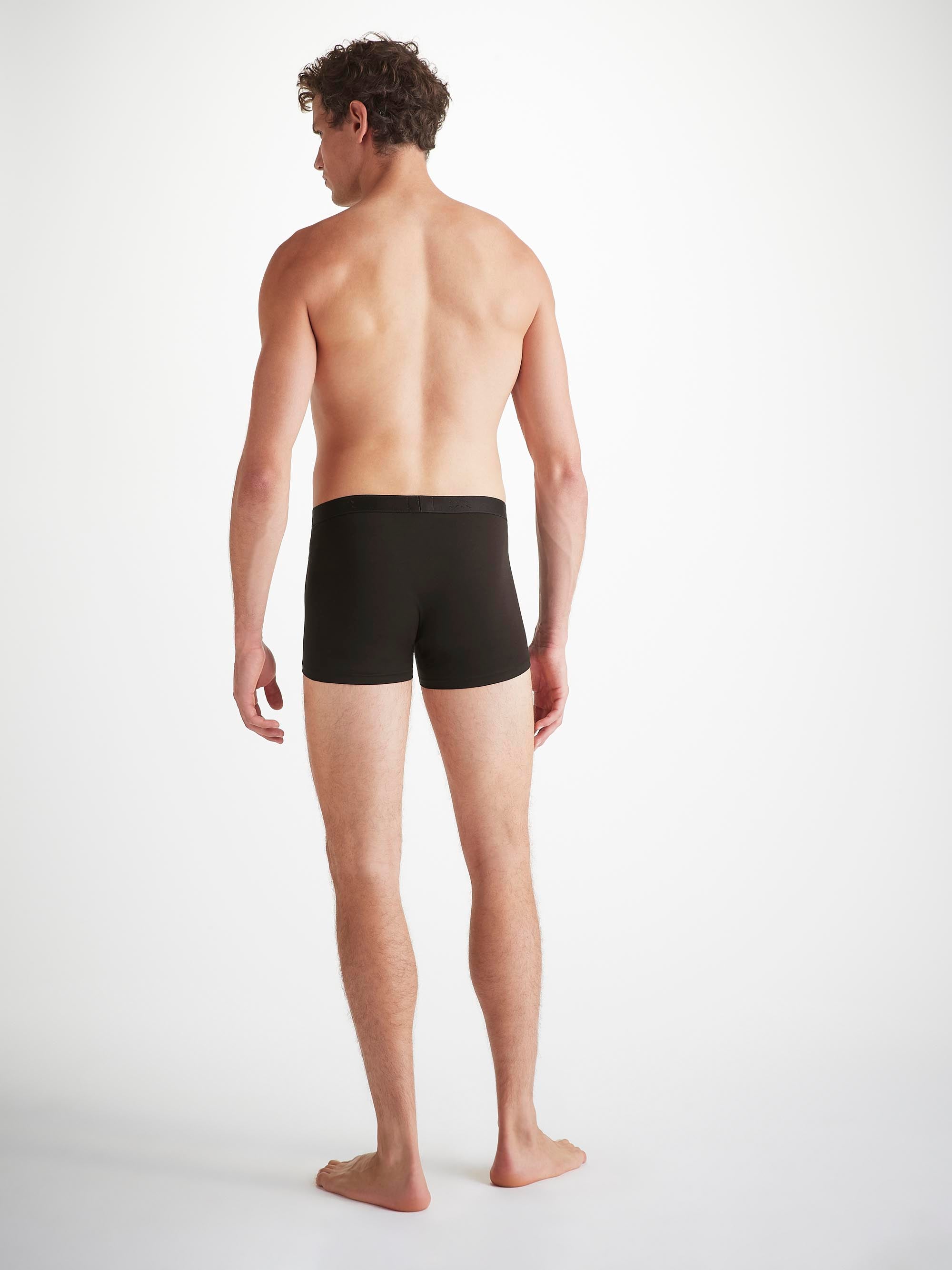 Men's Boxer Briefs Jack Pima Cotton Stretch Black