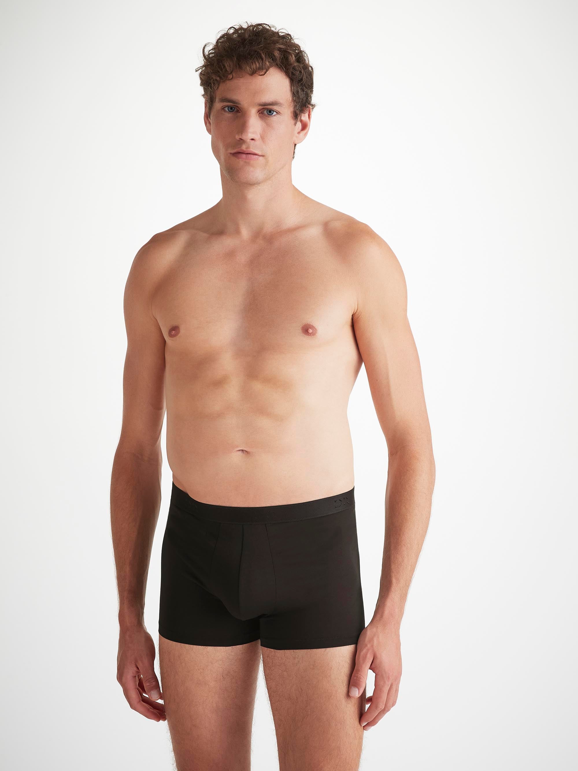 Men's Boxer Briefs Jack Pima Cotton Stretch Black