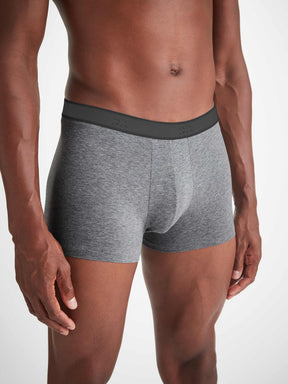 Men's Boxer Briefs Jack Pima Cotton Stretch Charcoal