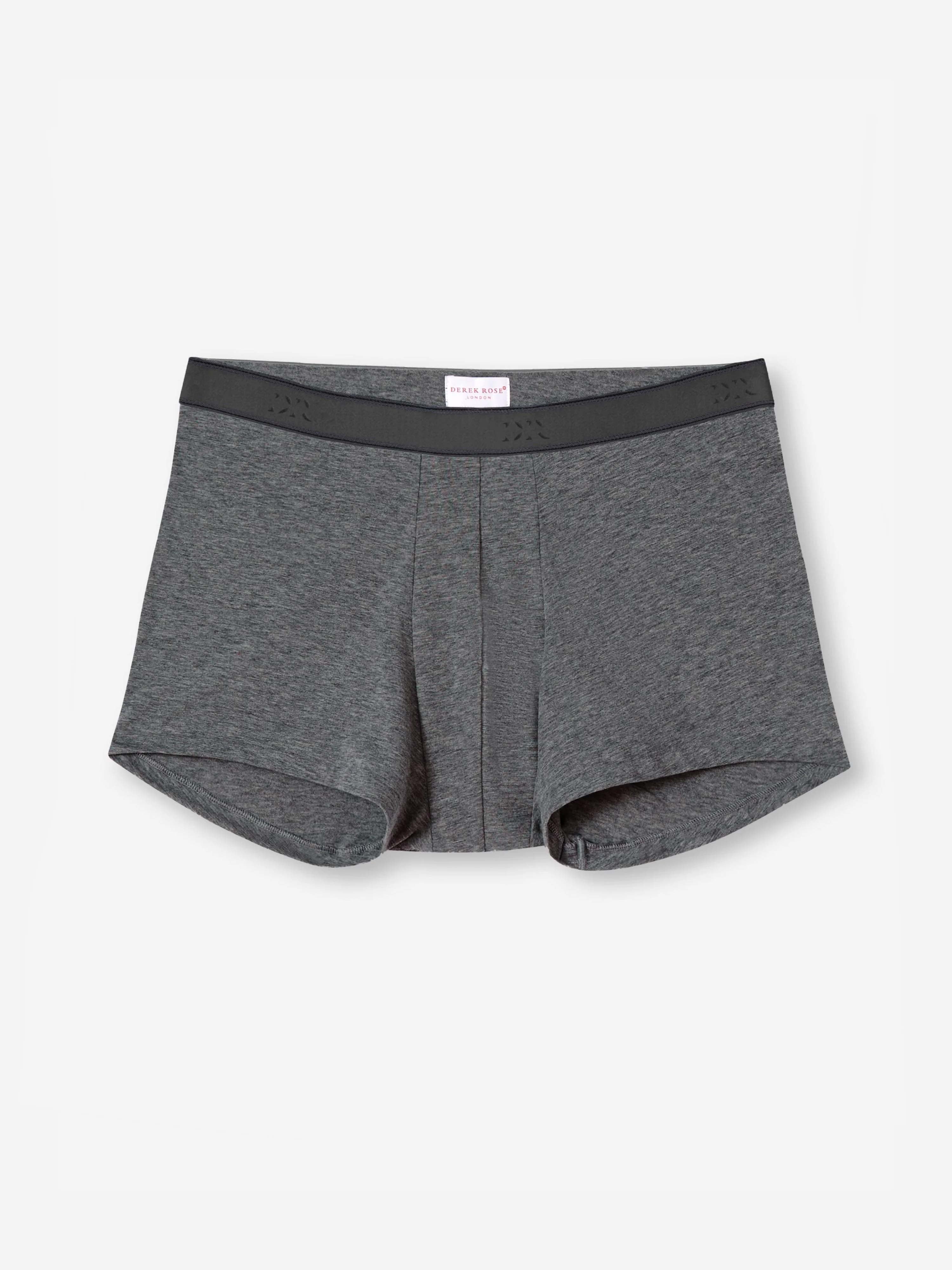 Men's Boxer Briefs Jack Pima Cotton Stretch Charcoal