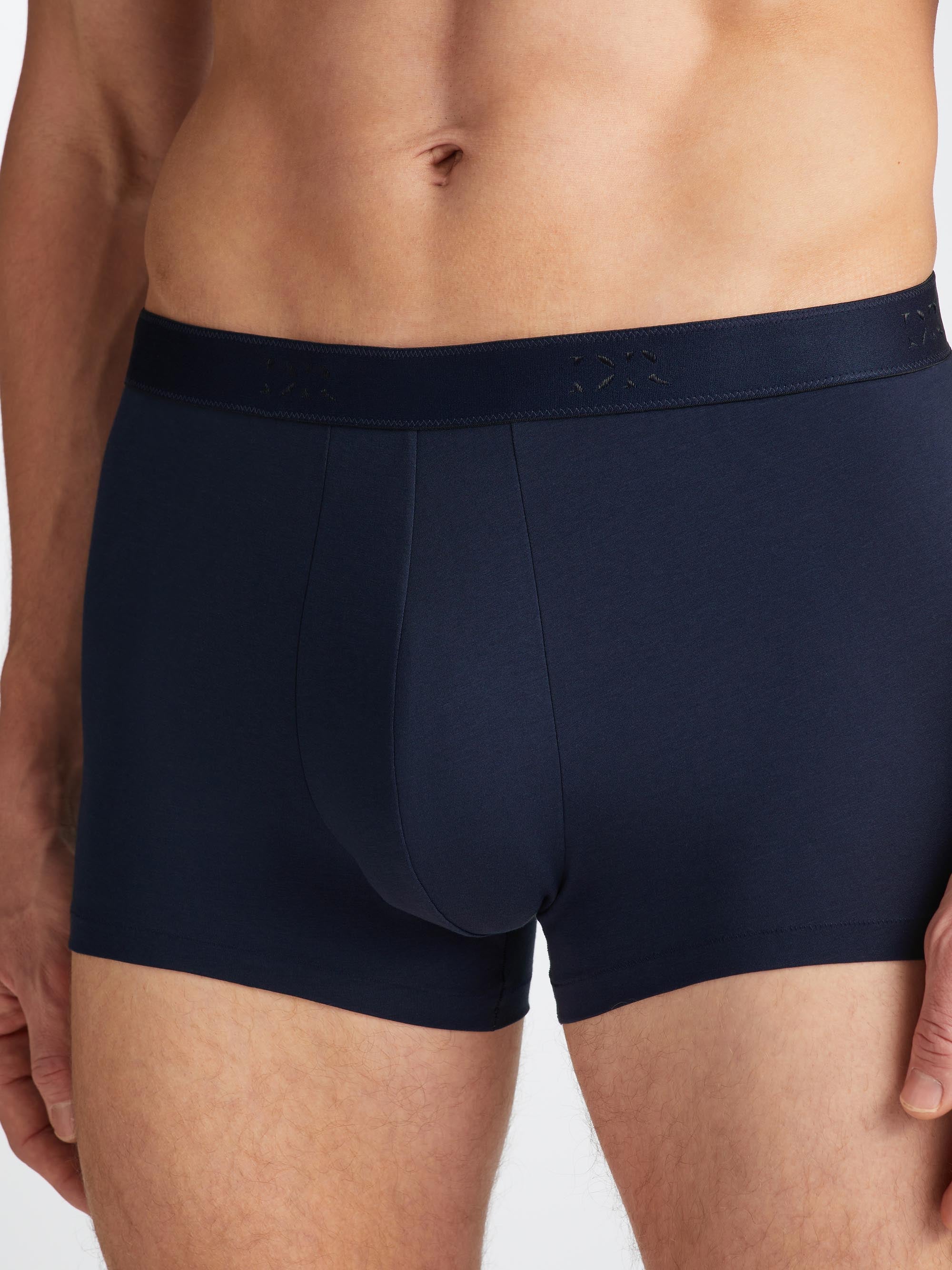 Men's Boxer Briefs Jack Pima Cotton Stretch Navy