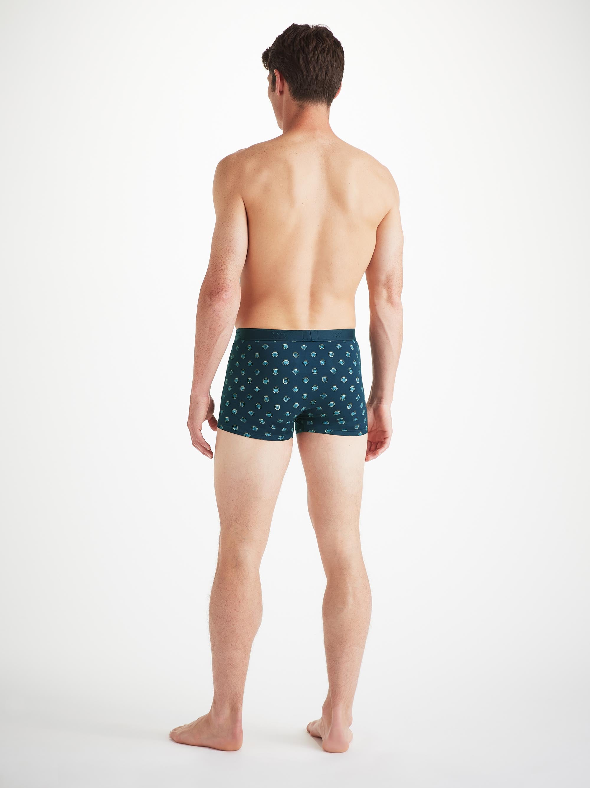 Men's Boxer Briefs Medalion Pima Cotton Stretch Navy