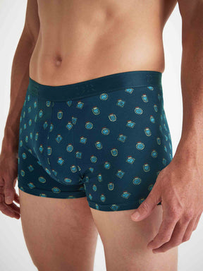 Men's Boxer Briefs Medalion Pima Cotton Stretch Navy