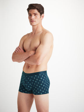 Men's Boxer Briefs Medalion Pima Cotton Stretch Navy