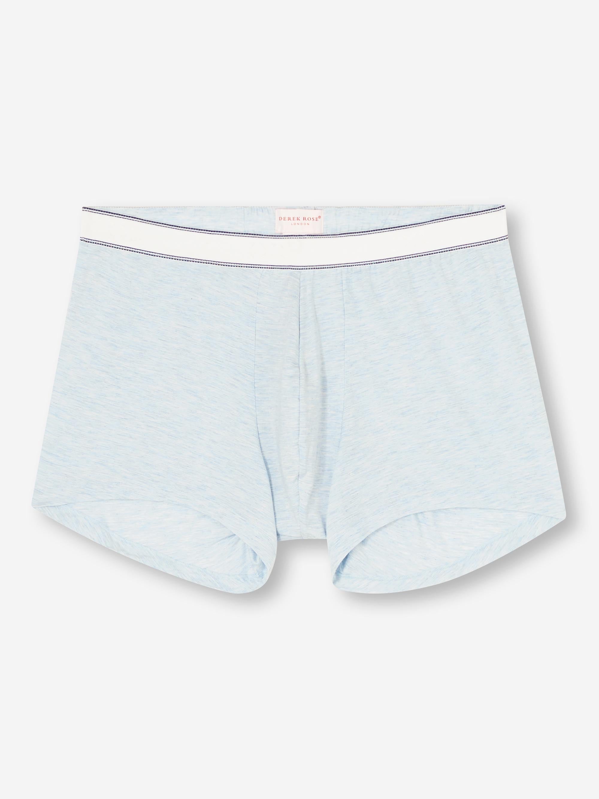 Men's Boxer Briefs Ethan Micro Modal Stretch Light Blue Marl