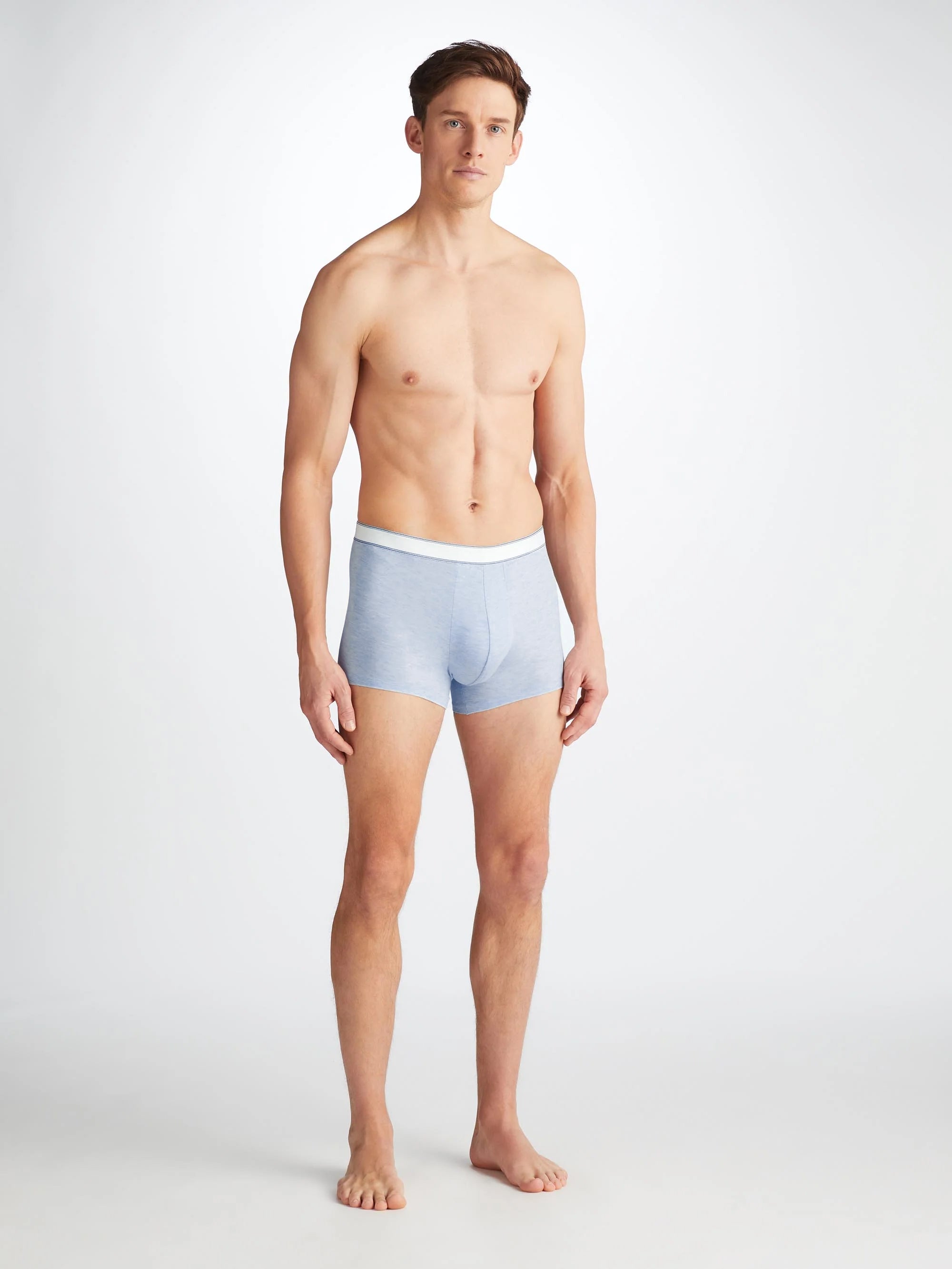 Men's Boxer Briefs Ethan Micro Modal Stretch Light Blue Marl