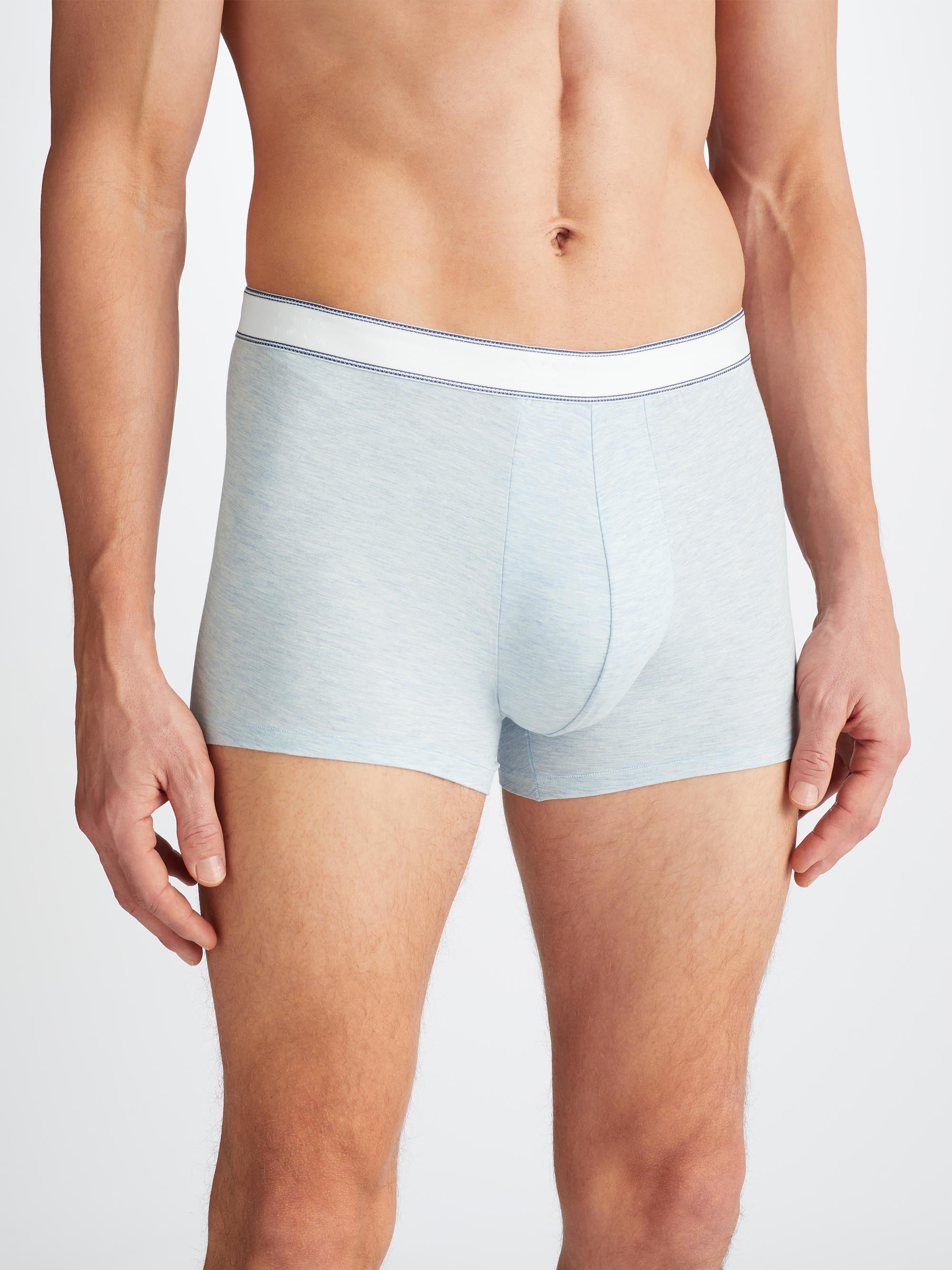 Men's Boxer Briefs Ethan Micro Modal Stretch Light Blue Marl