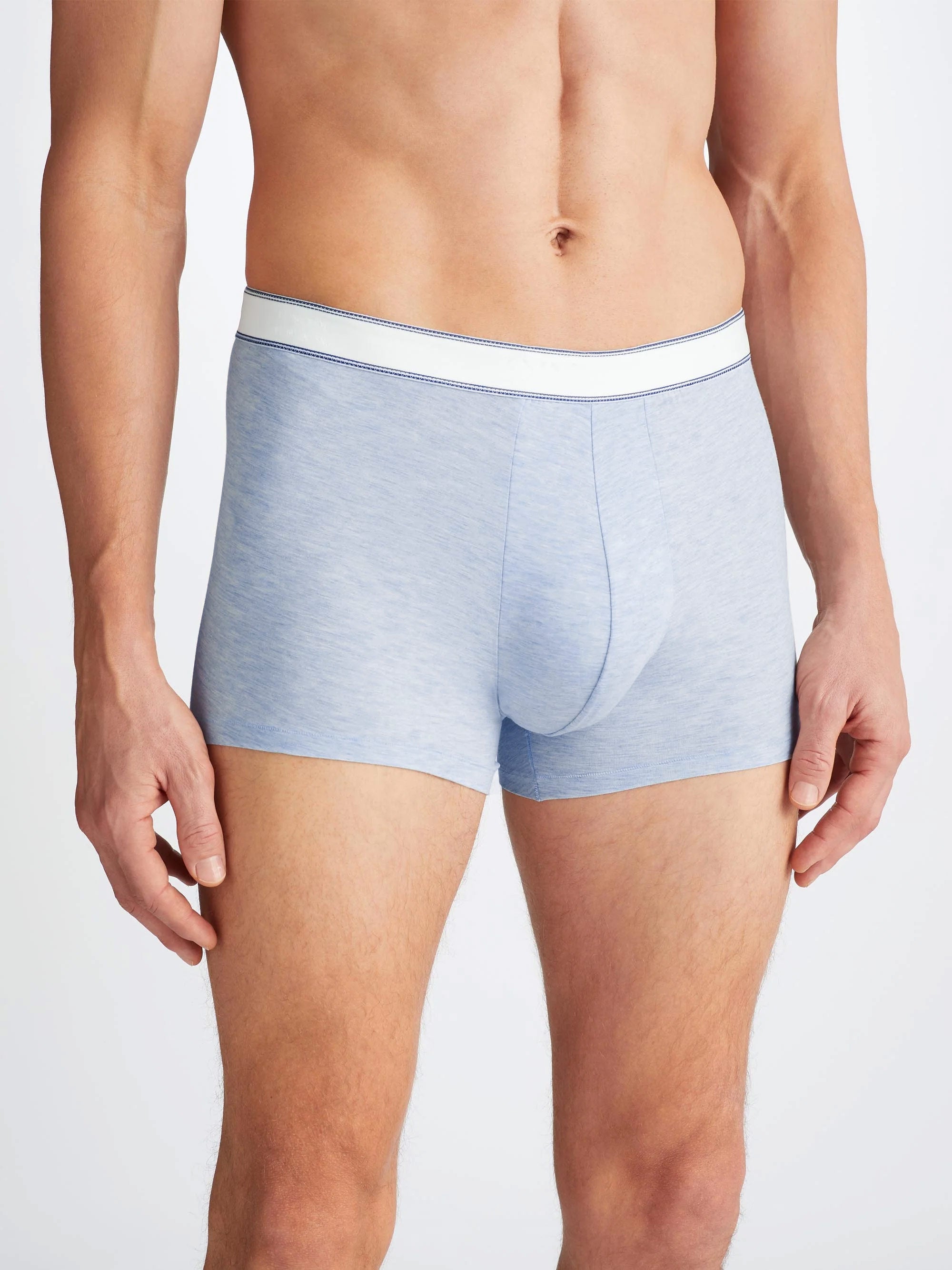 Men's Boxer Briefs Ethan Micro Modal Stretch Light Blue Marl