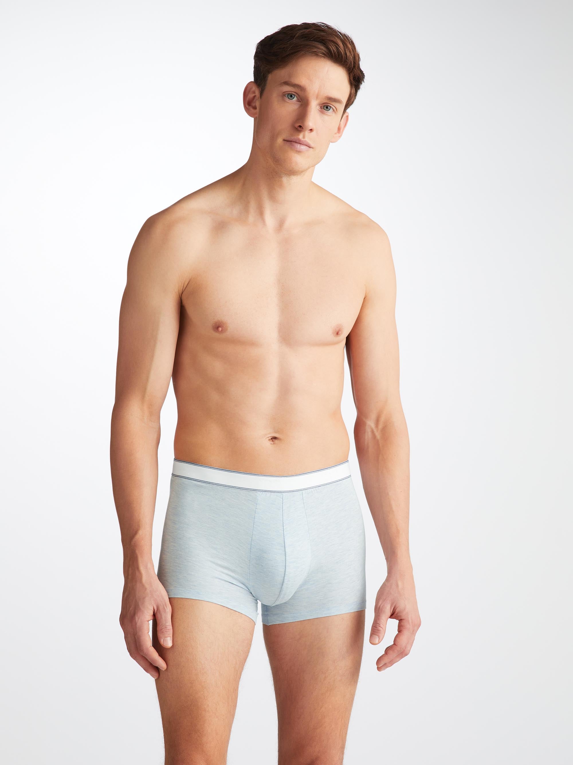 Men's Boxer Briefs Ethan Micro Modal Stretch Light Blue Marl