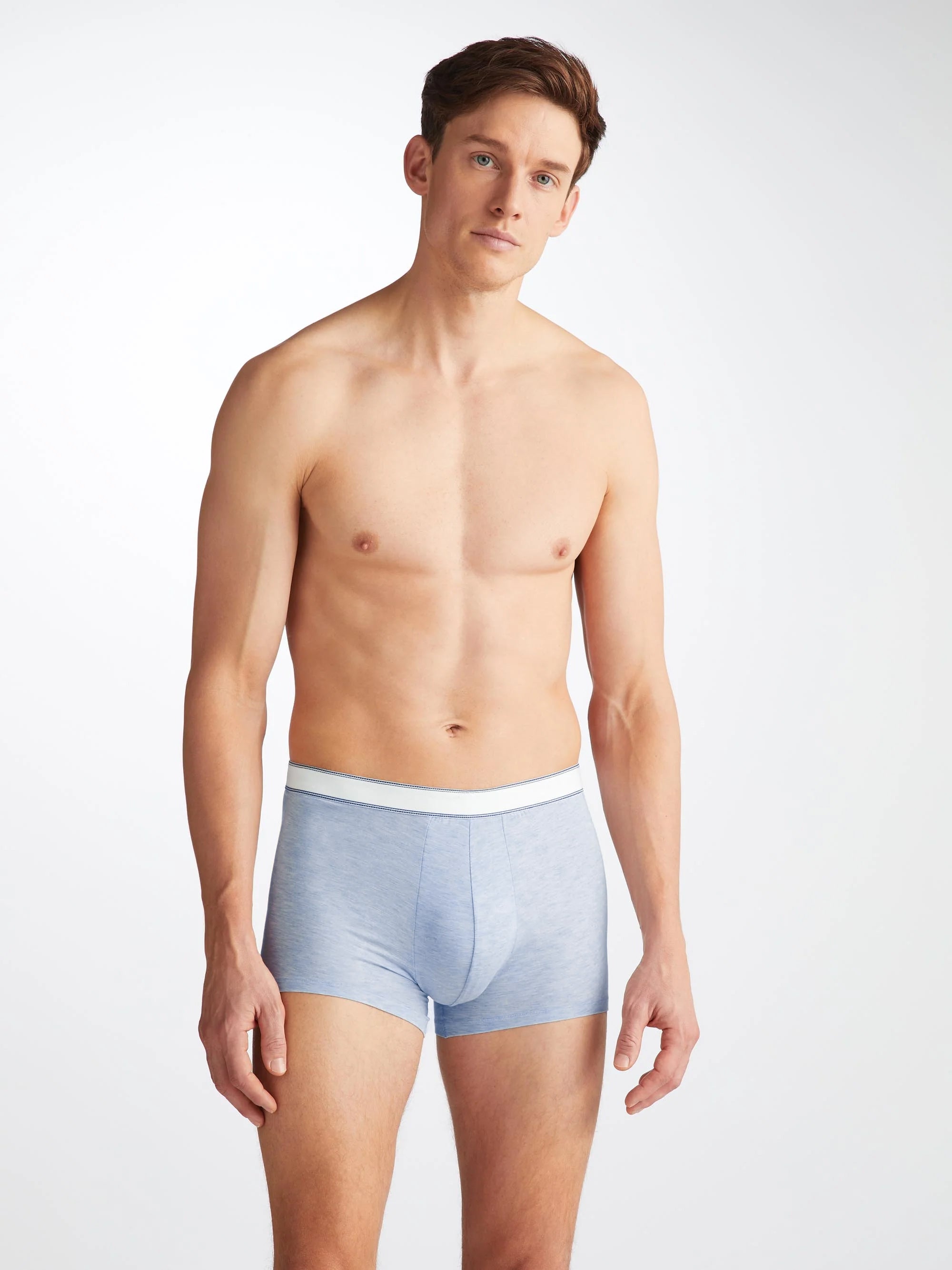 Men's Boxer Briefs Ethan Micro Modal Stretch Light Blue Marl