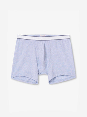 Men's Trunks Ethan Micro Modal Stretch Light Blue Marl