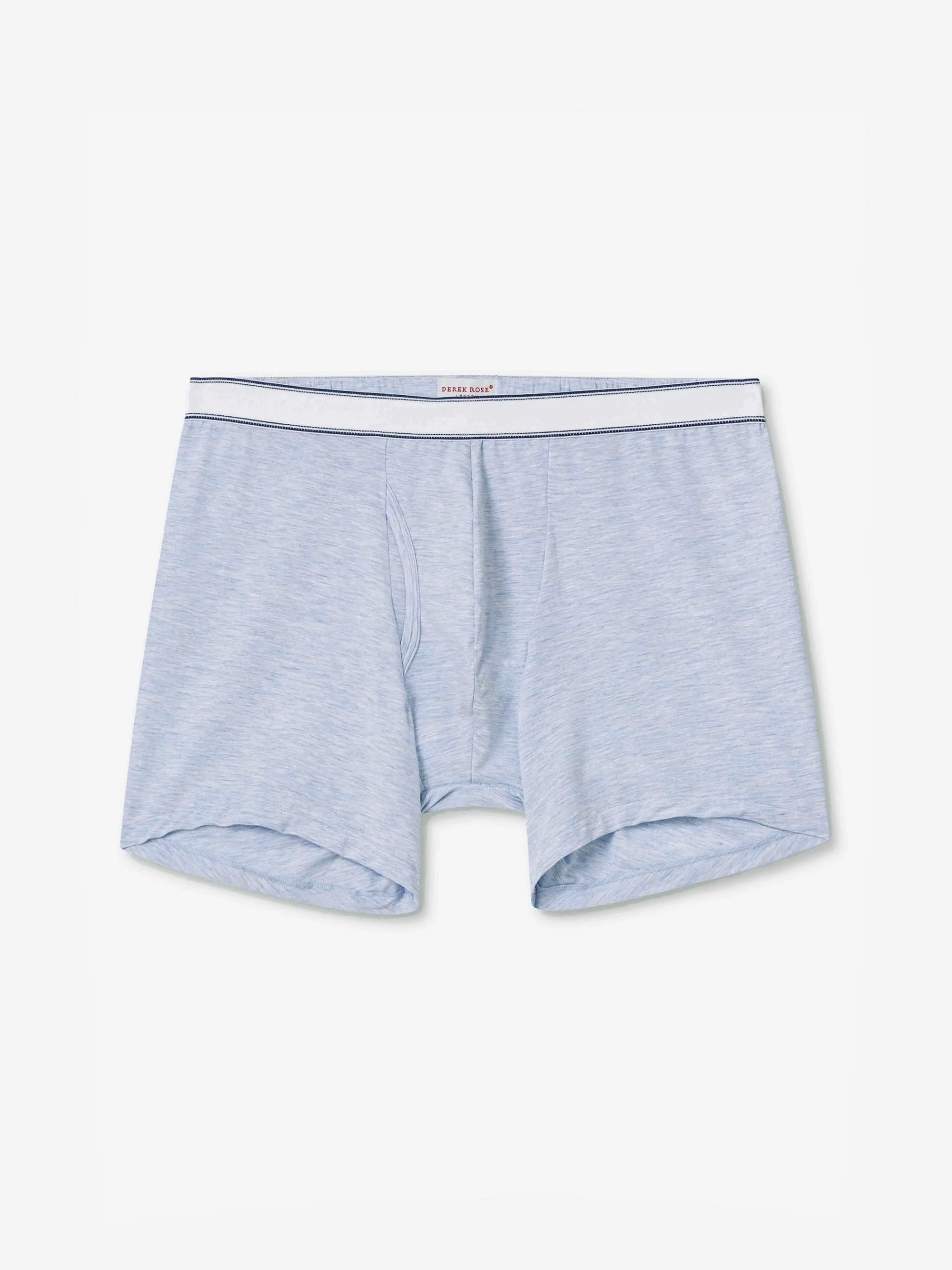 Men's Trunks Ethan Micro Modal Stretch Light Blue Marl