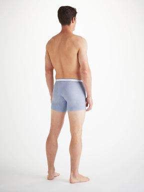 Men's Trunks Ethan Micro Modal Stretch Light Blue Marl