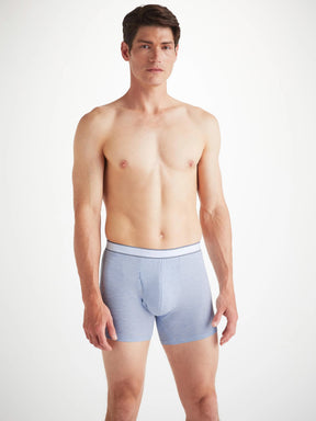 Men's Trunks Ethan Micro Modal Stretch Light Blue Marl