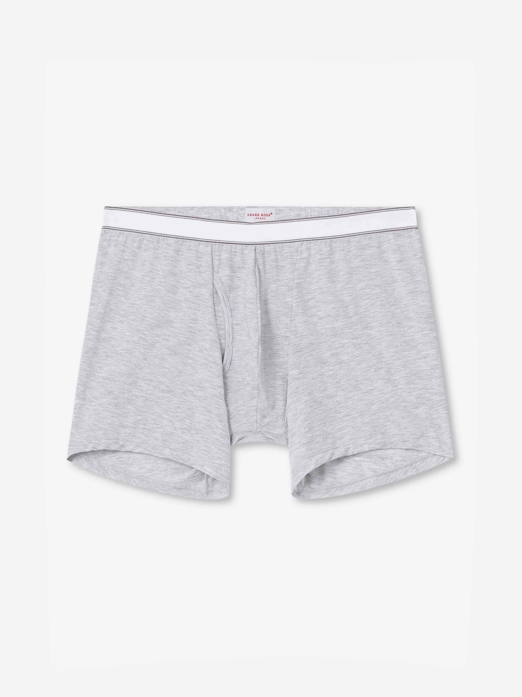 Men's Trunks Ethan Micro Modal Stretch Silver Marl