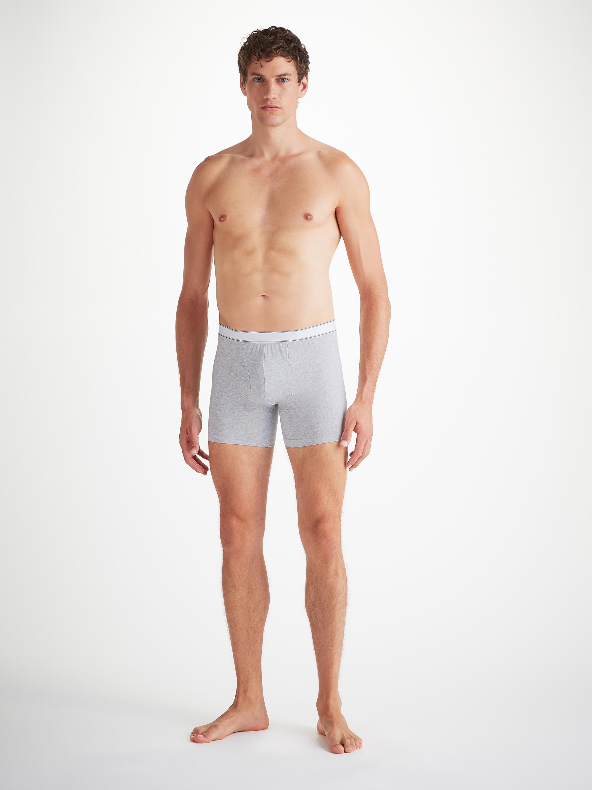 Men's Trunks Ethan Micro Modal Stretch Silver Marl