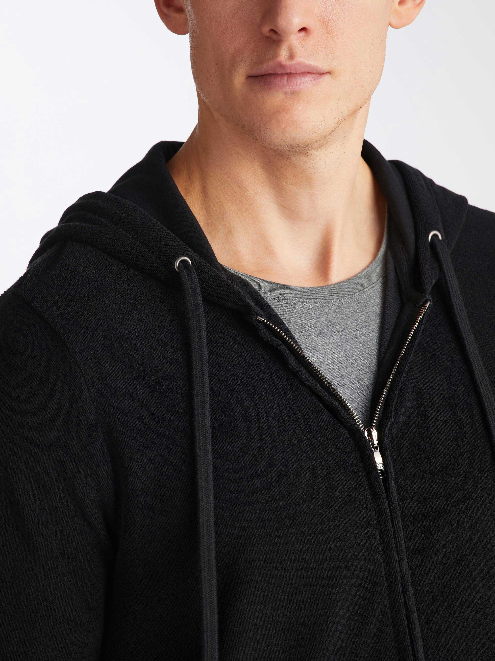 Men's Hoodie Isaac Terry Cotton Black