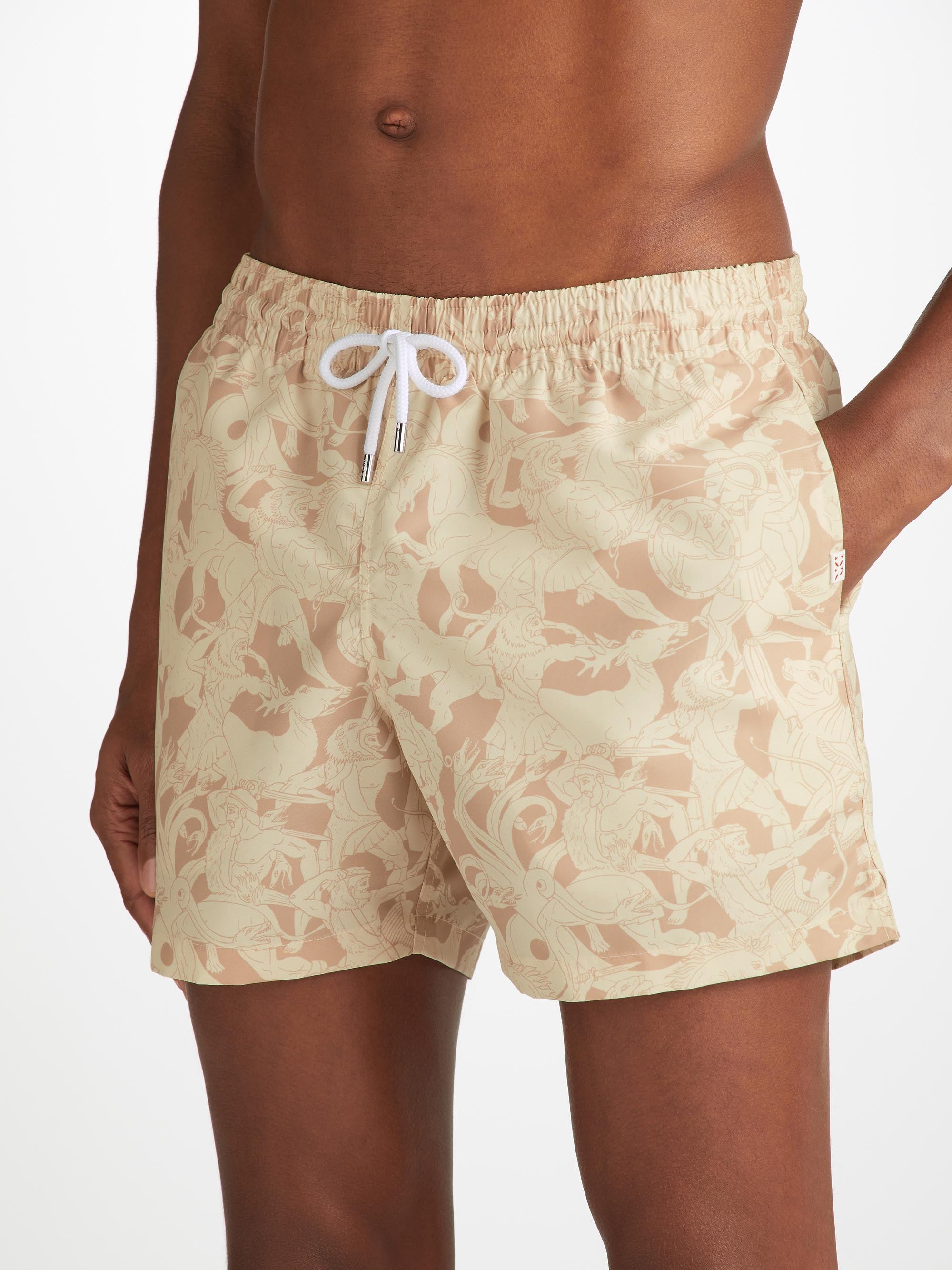 Men's Short Swim Shorts Maui 64 Sand