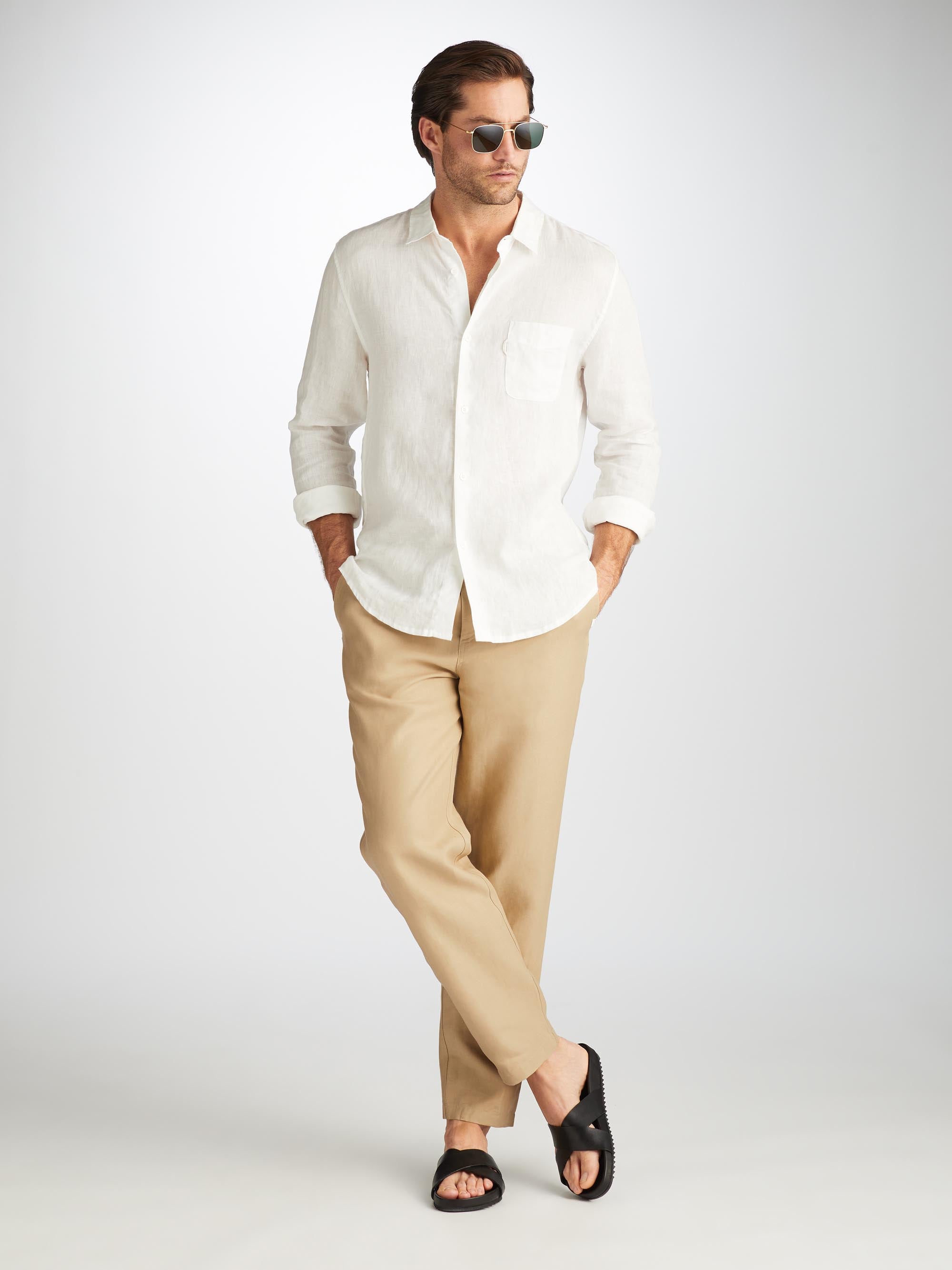 Men's Trousers Sydney Linen Sand