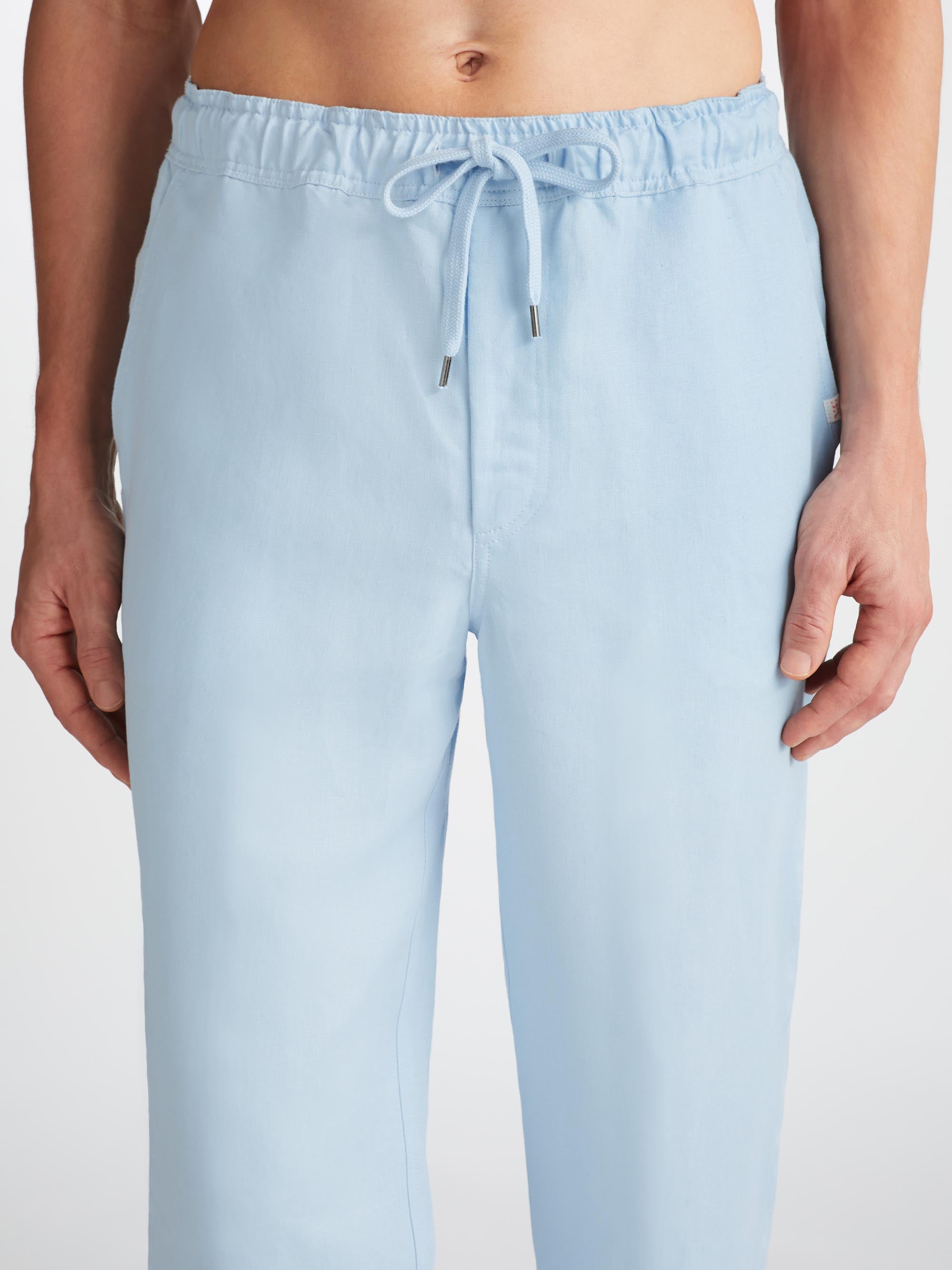 Men's Trousers Sydney Linen Blue