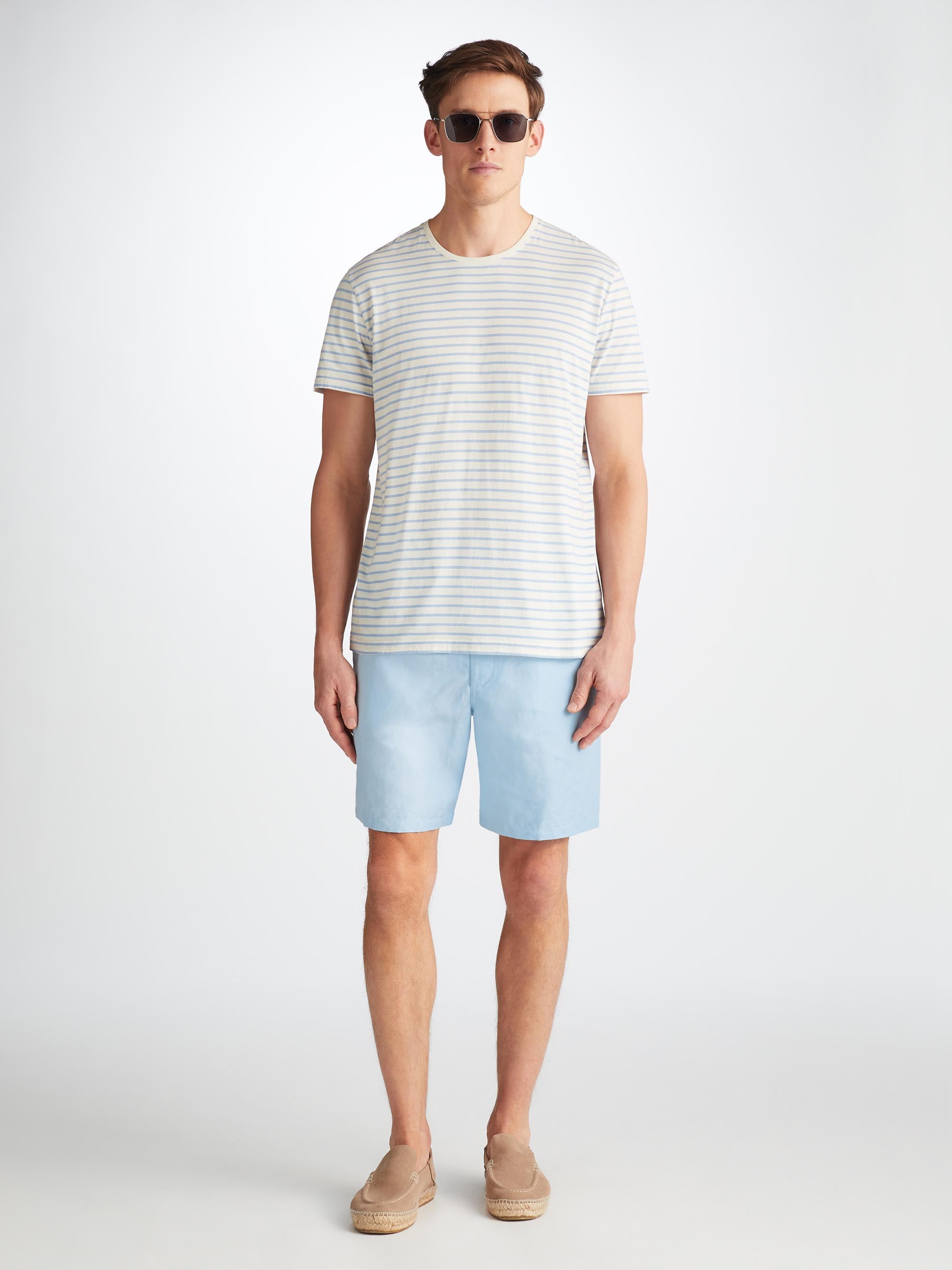 Men's Shorts Sydney Linen Blue