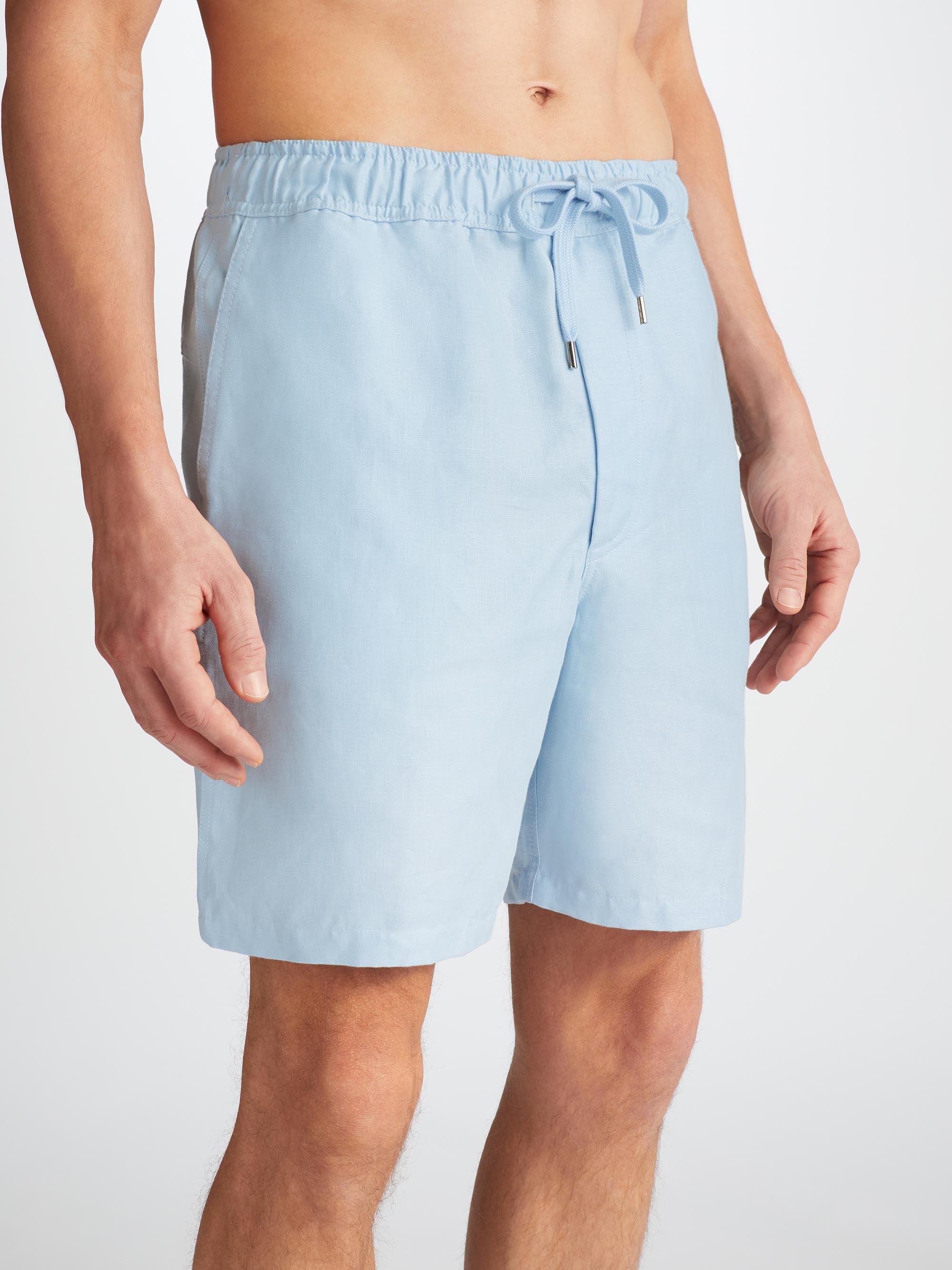 Men's Shorts Sydney Linen Blue