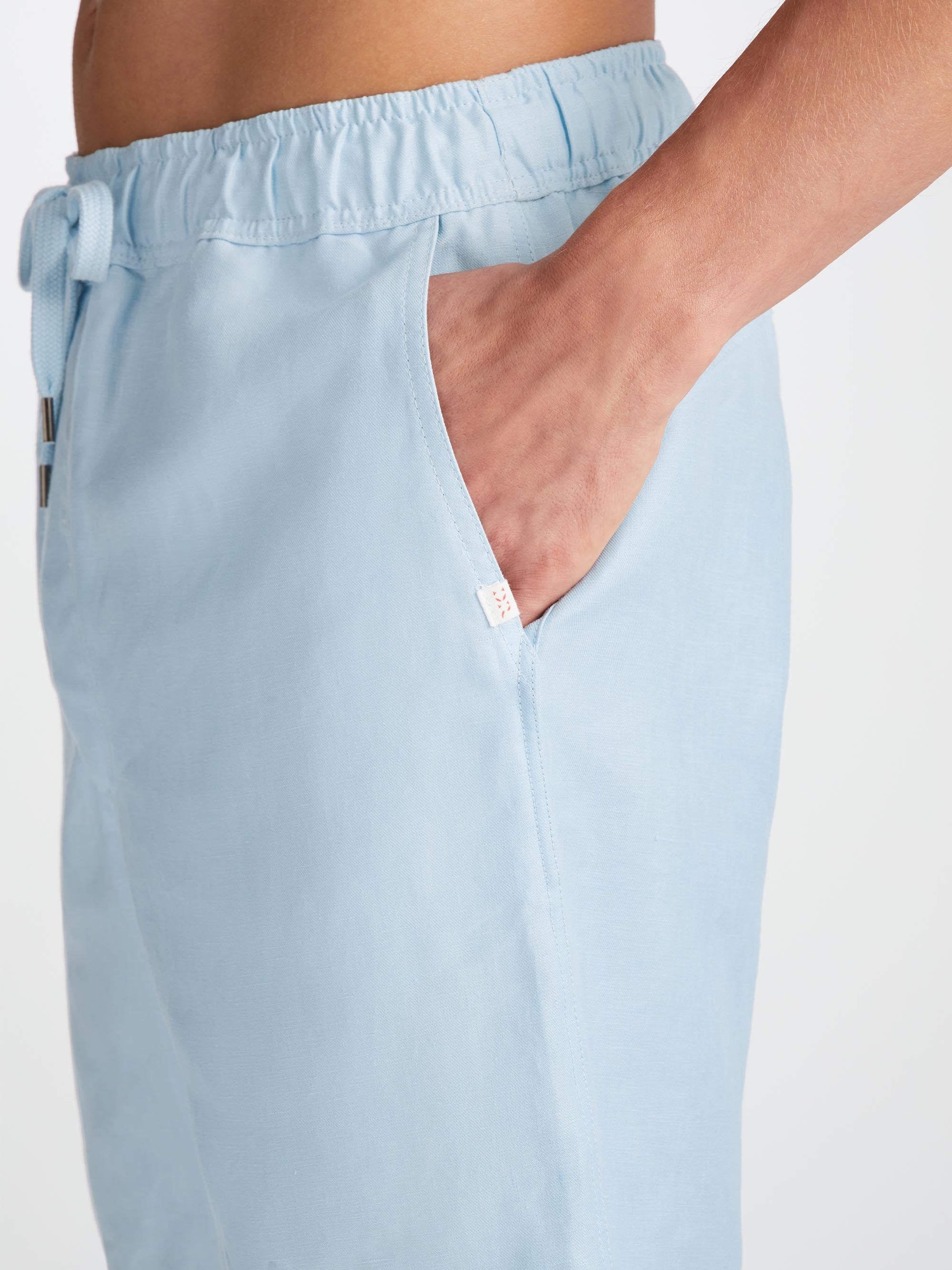 Men's Shorts Sydney Linen Blue