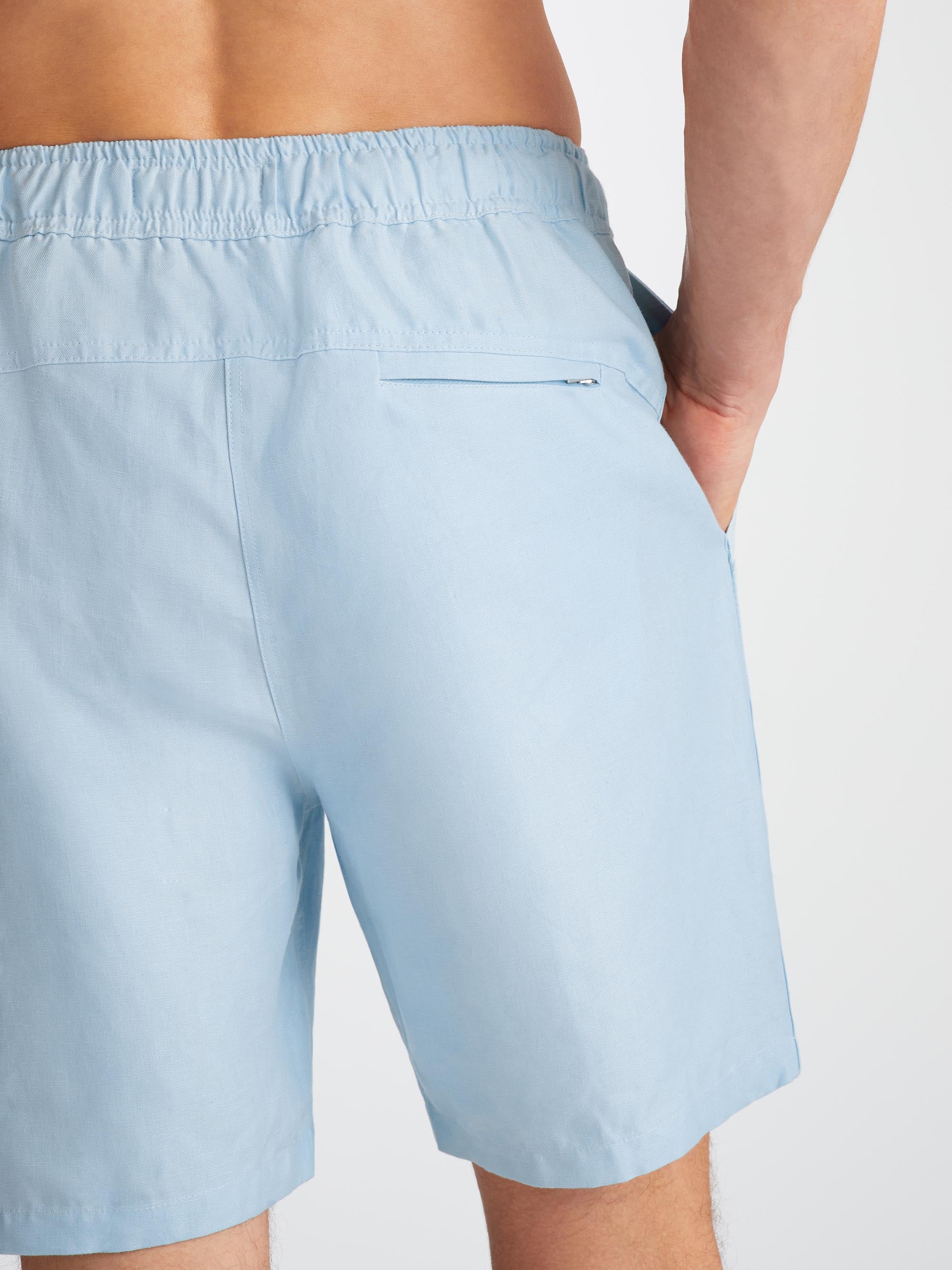 Men's Shorts Sydney Linen Blue