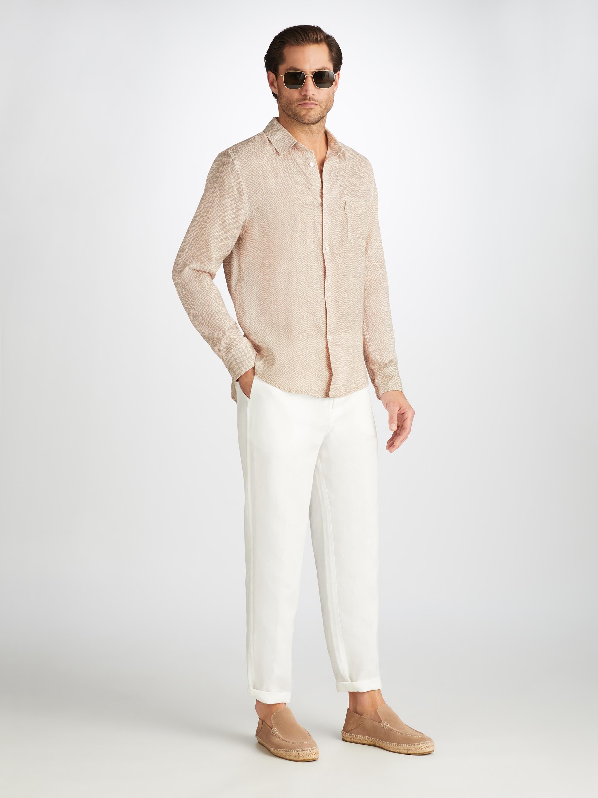 Men's Shirt Milan 24 Linen Sand