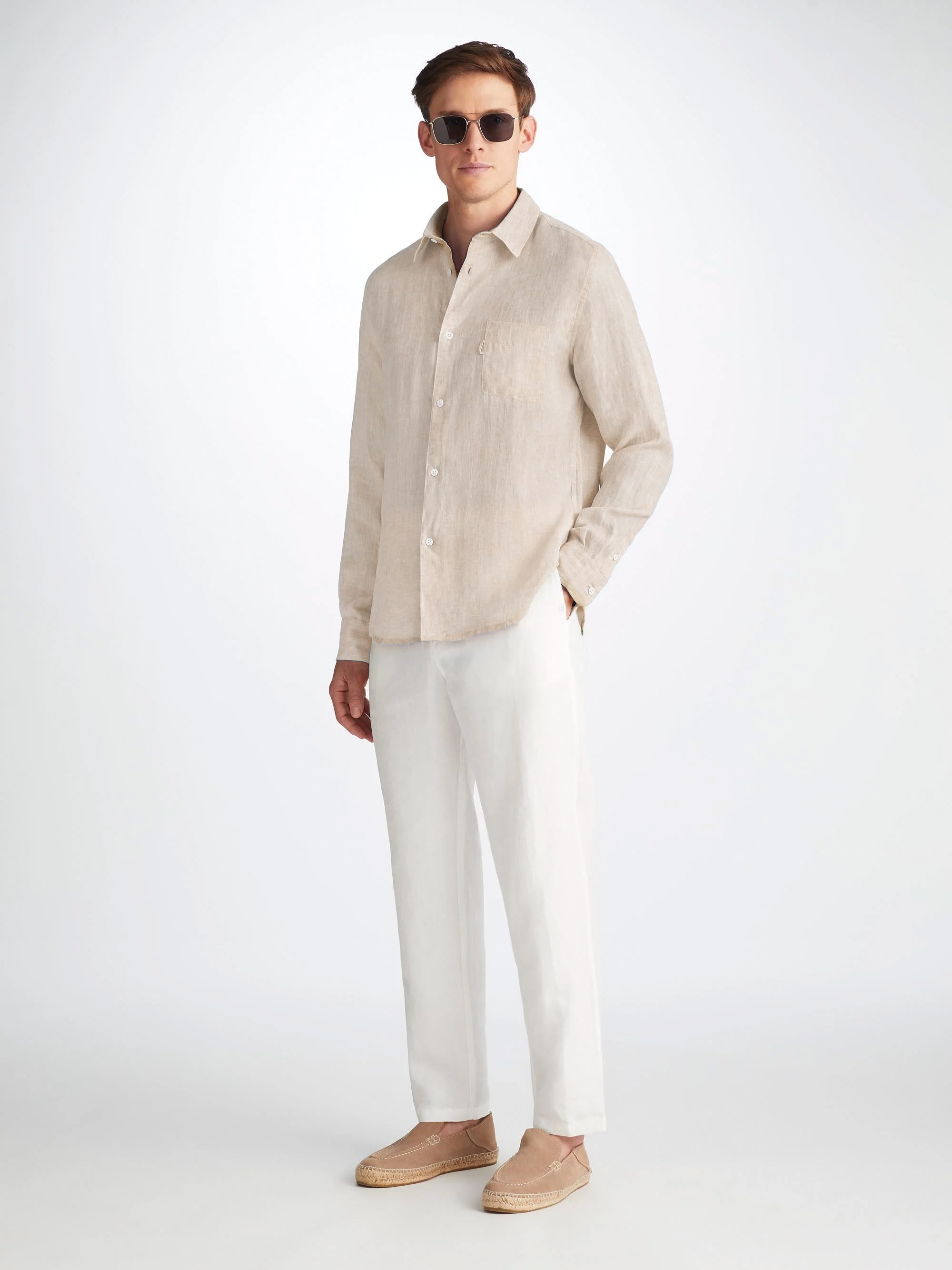 Men's Shirt Monaco Linen Sand