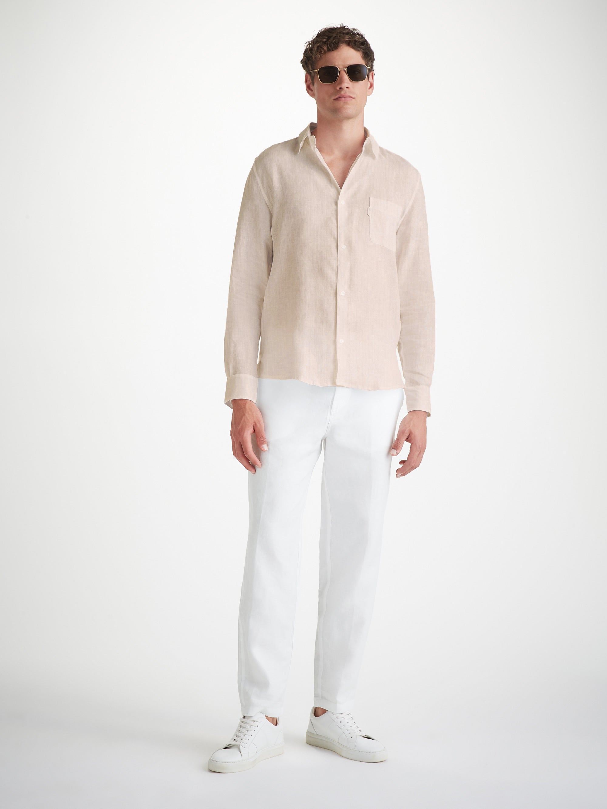 Men's Shirt Monaco Linen Sand