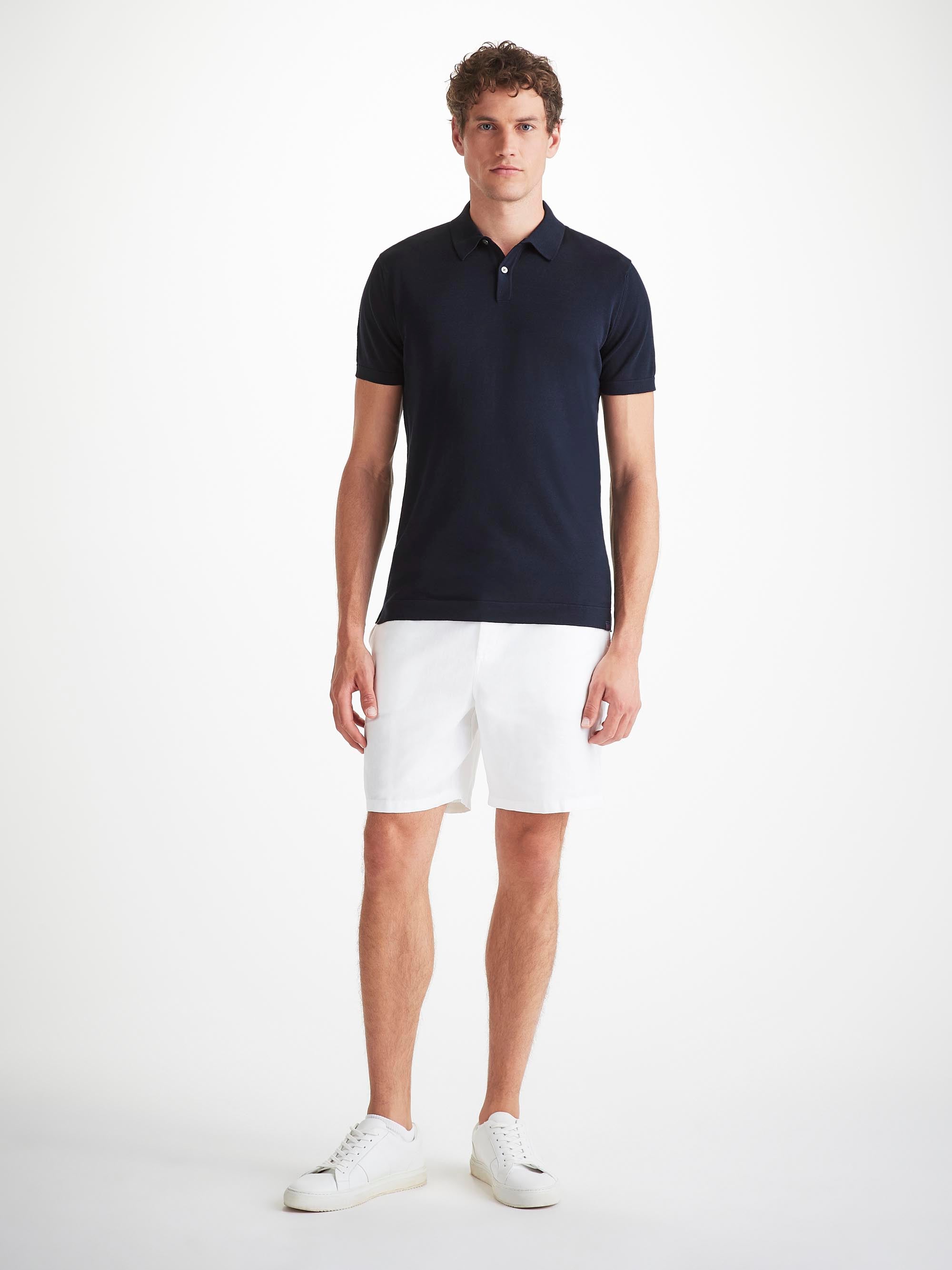 Men's Polo Shirt Jacob Sea Island Cotton Navy