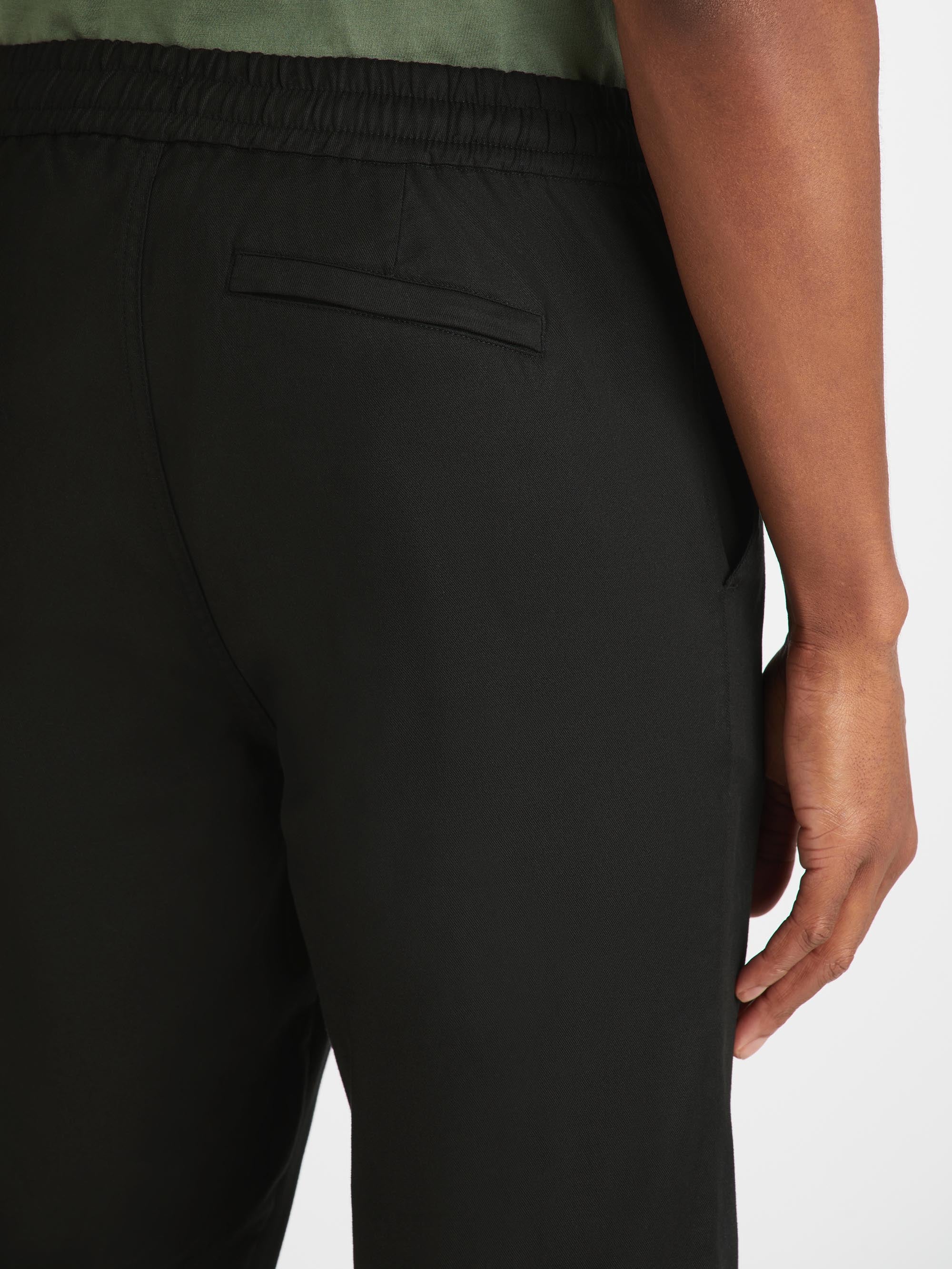 Men's Trousers Harris Lyocell Cotton Black