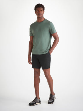 Men's Shorts Harris Lyocell Cotton Black