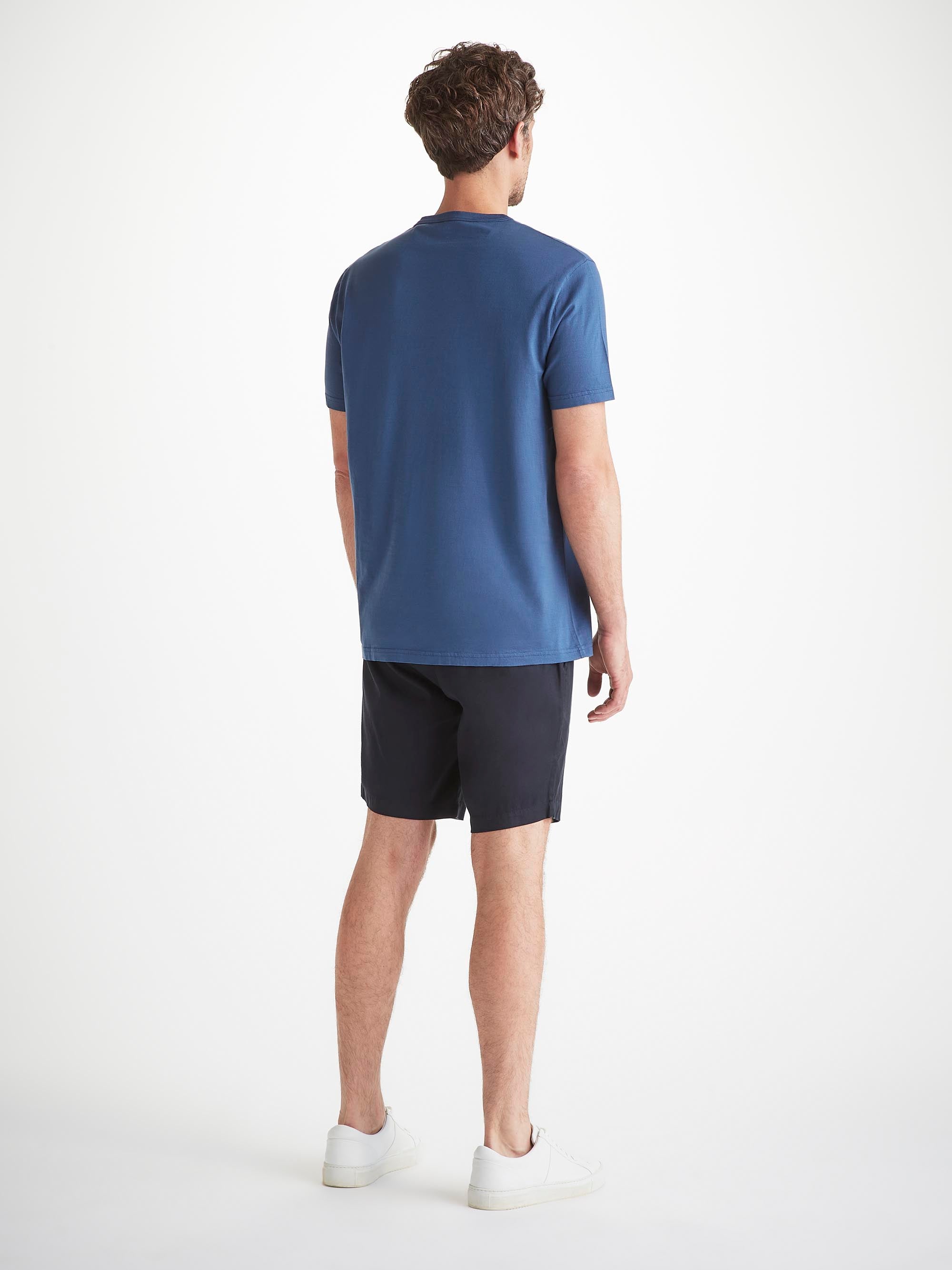 Men's Shorts Harris Lyocell Cotton Navy