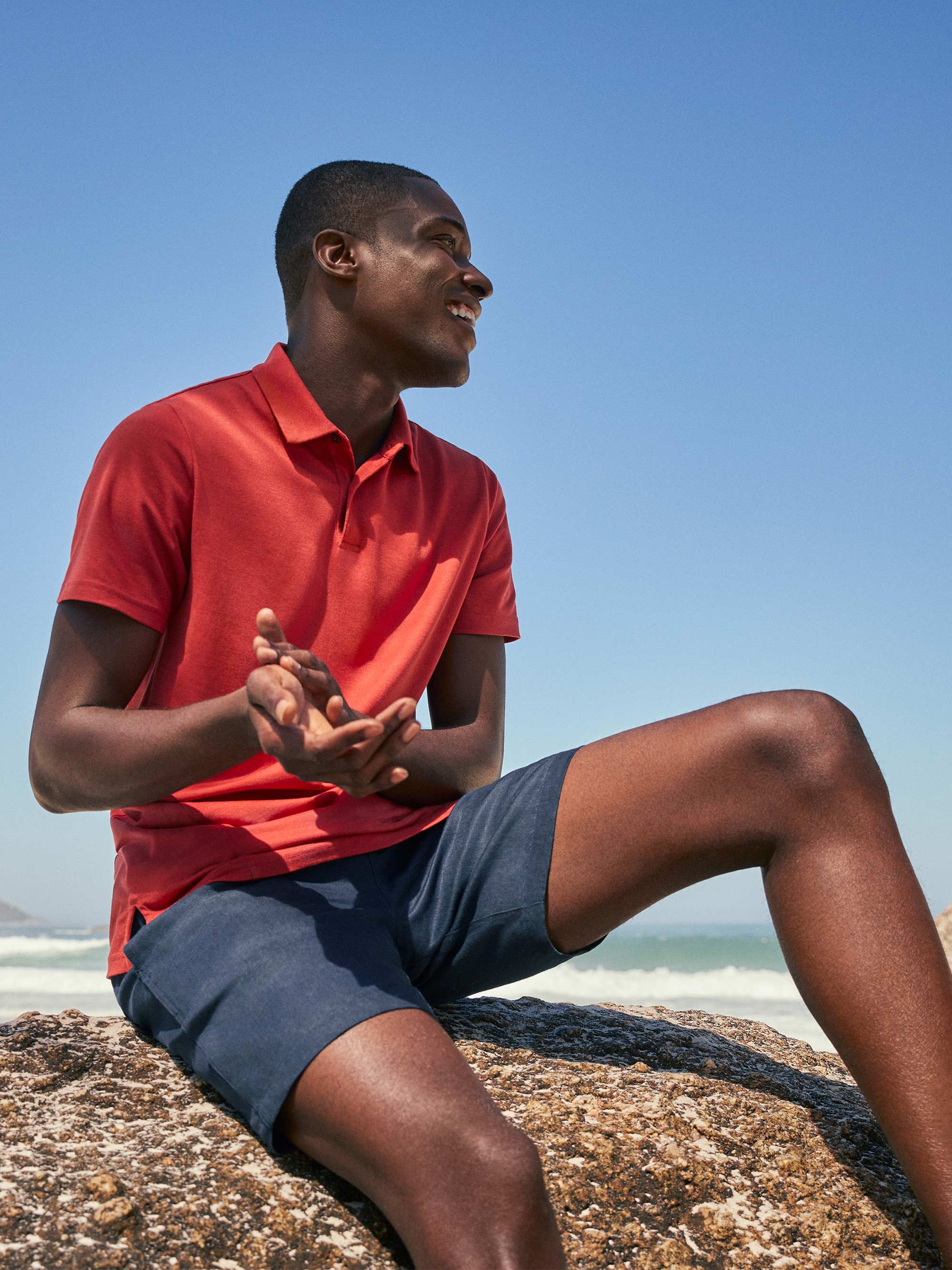 Men's Shorts Sydney Linen Navy