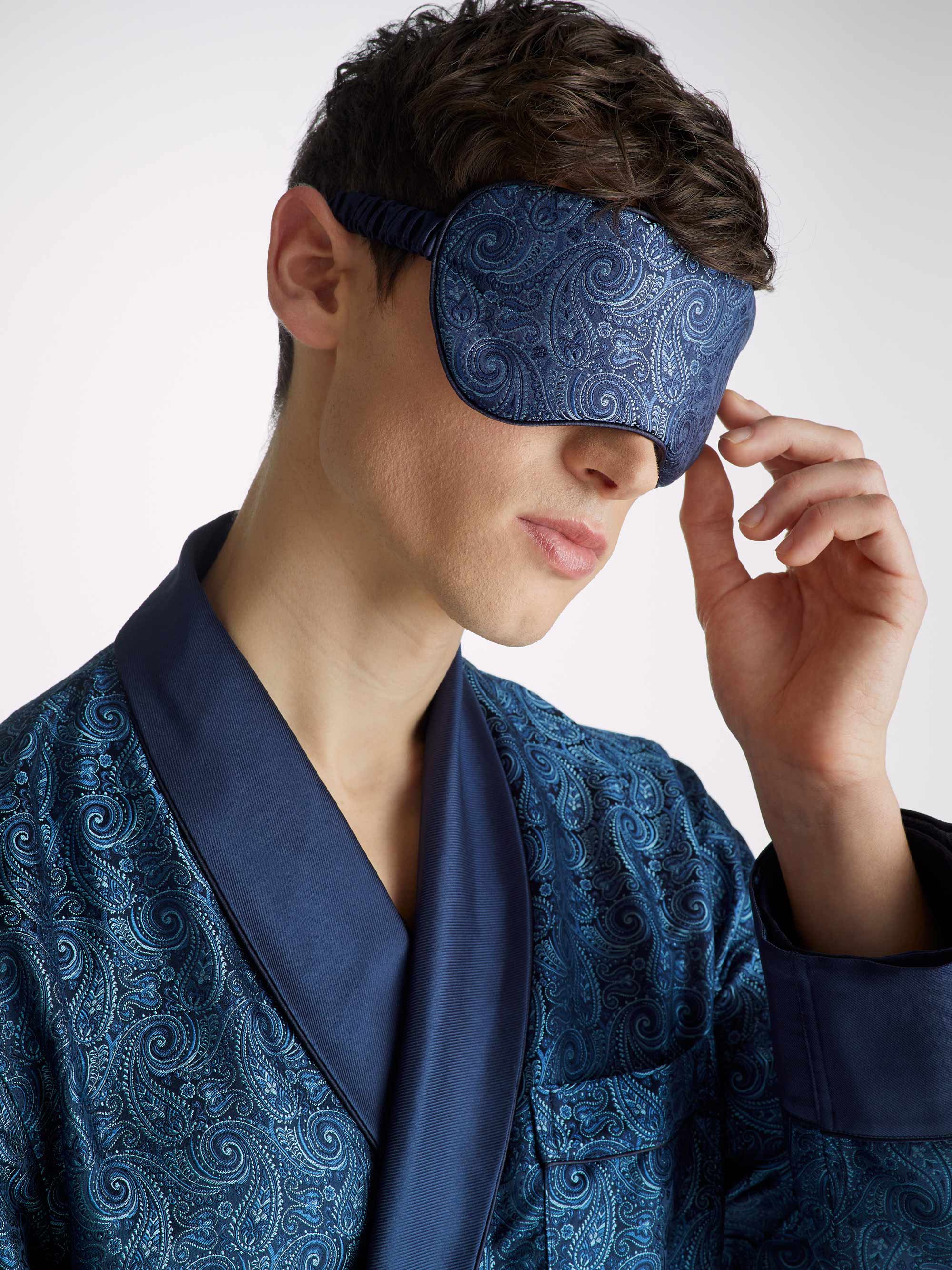 Eye Mask Verona Silk Satin Navy