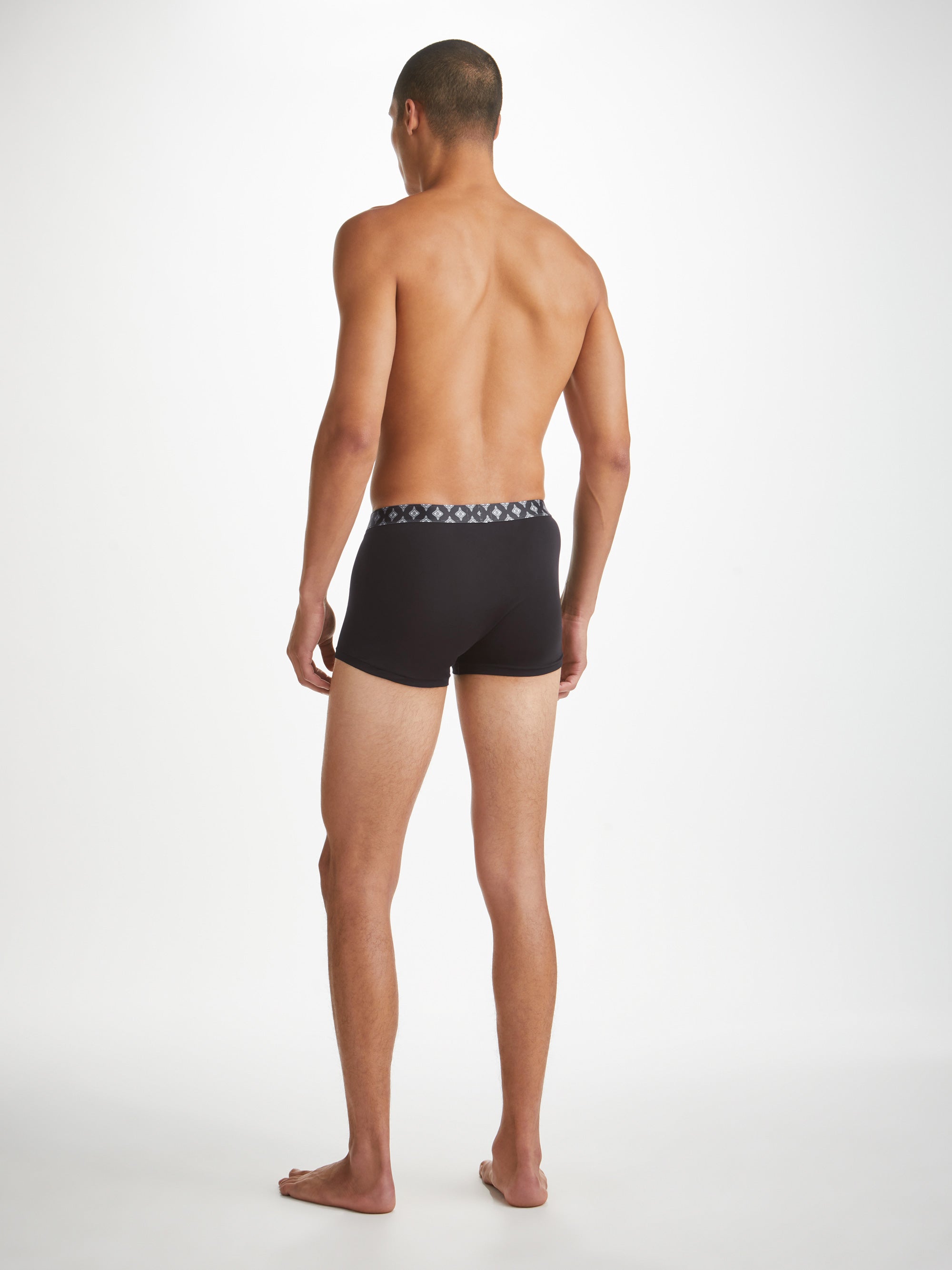 Men's Boxer Briefs Band 61 Pima Cotton Stretch Black