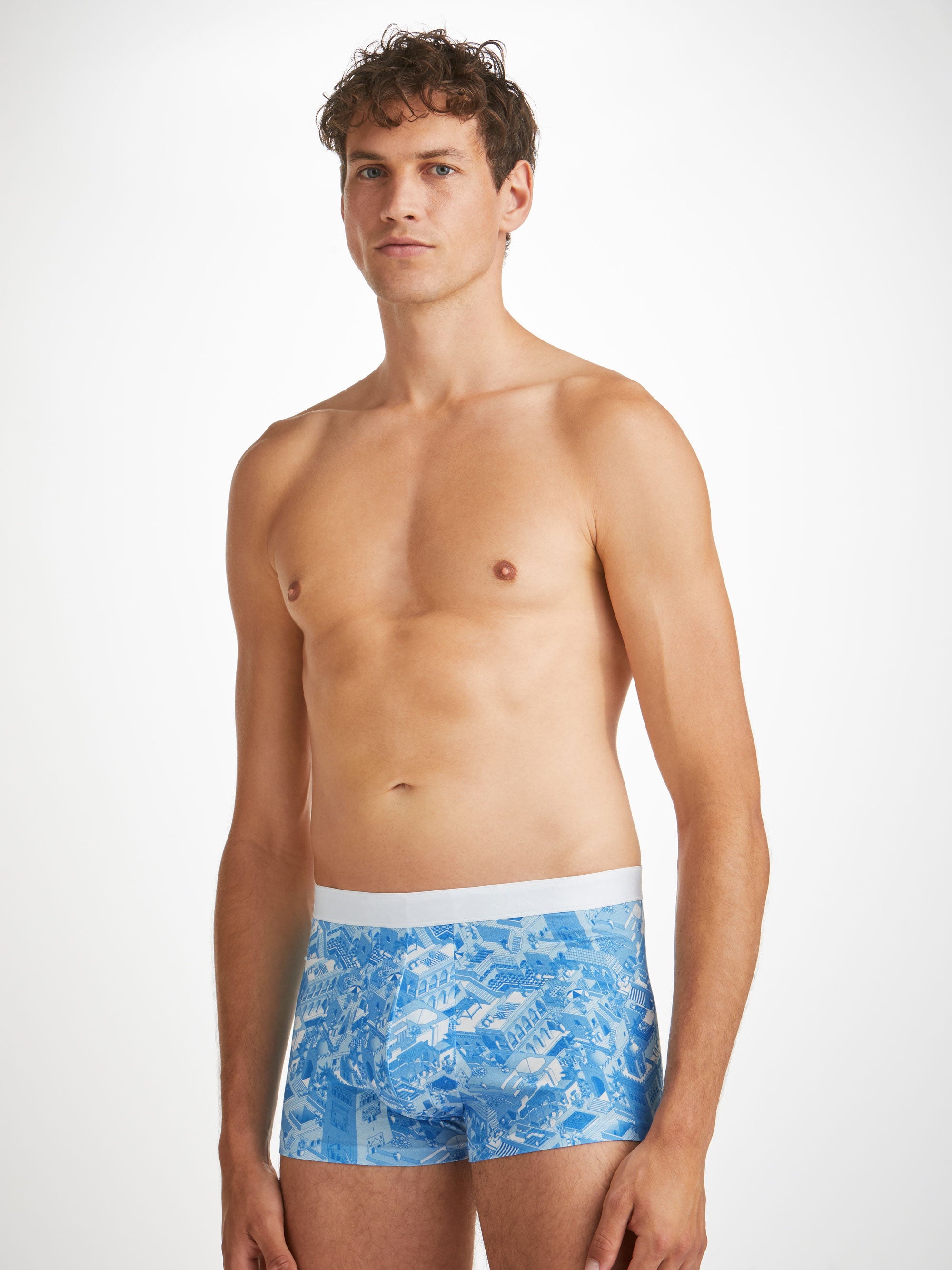 Buy Calvin Klein Underwear Men Blue Elasticized Brand Waist Dot Print  Trunks - NNNOW.com