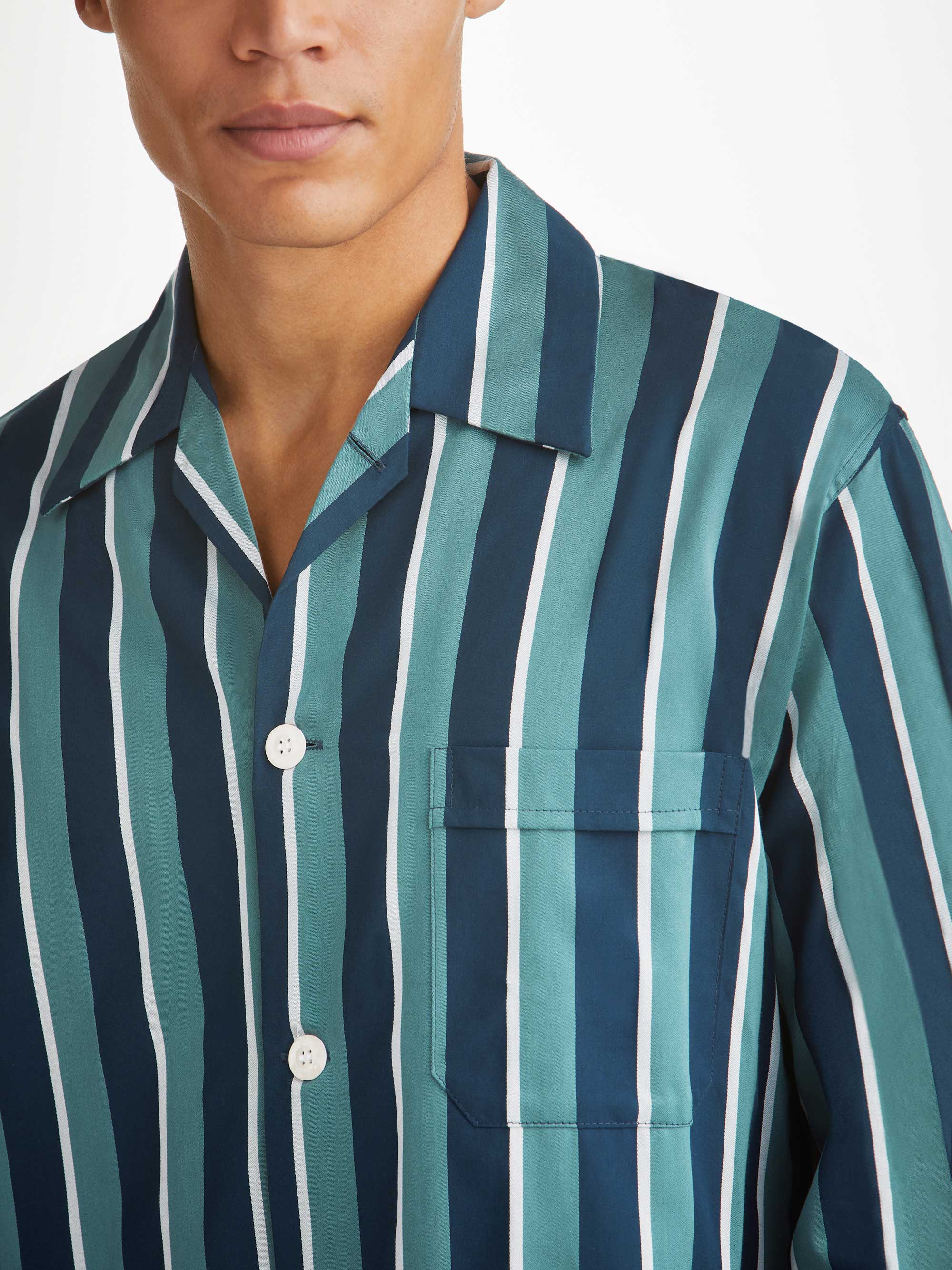 Men's Classic Fit Pyjamas Royal 221 Cotton Teal