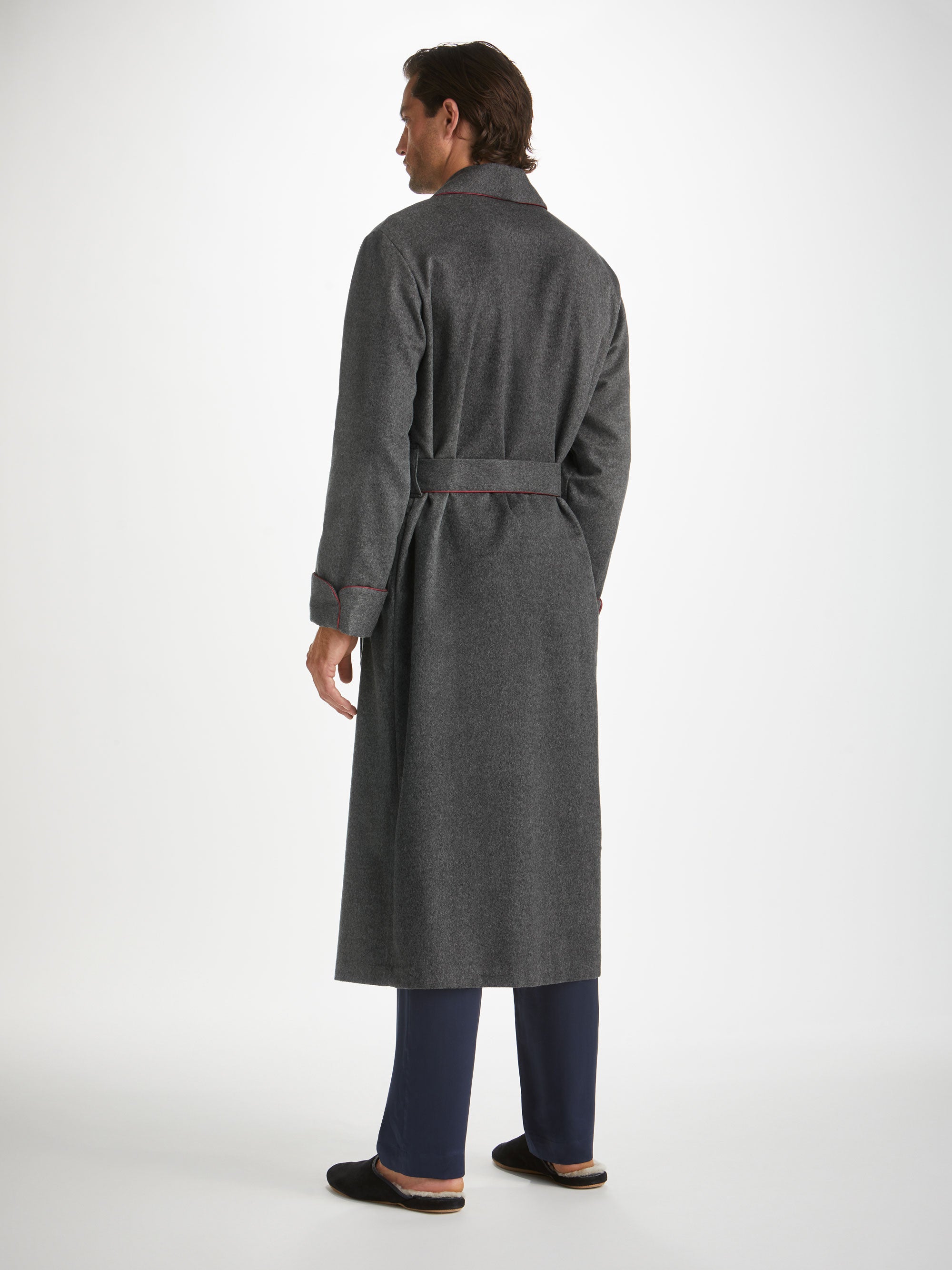 Men's Robe Duke Cashmere Charcoal