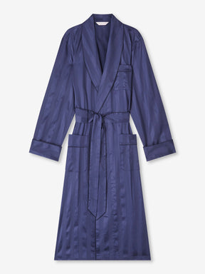 Men's Robe Lingfield Cotton Navy