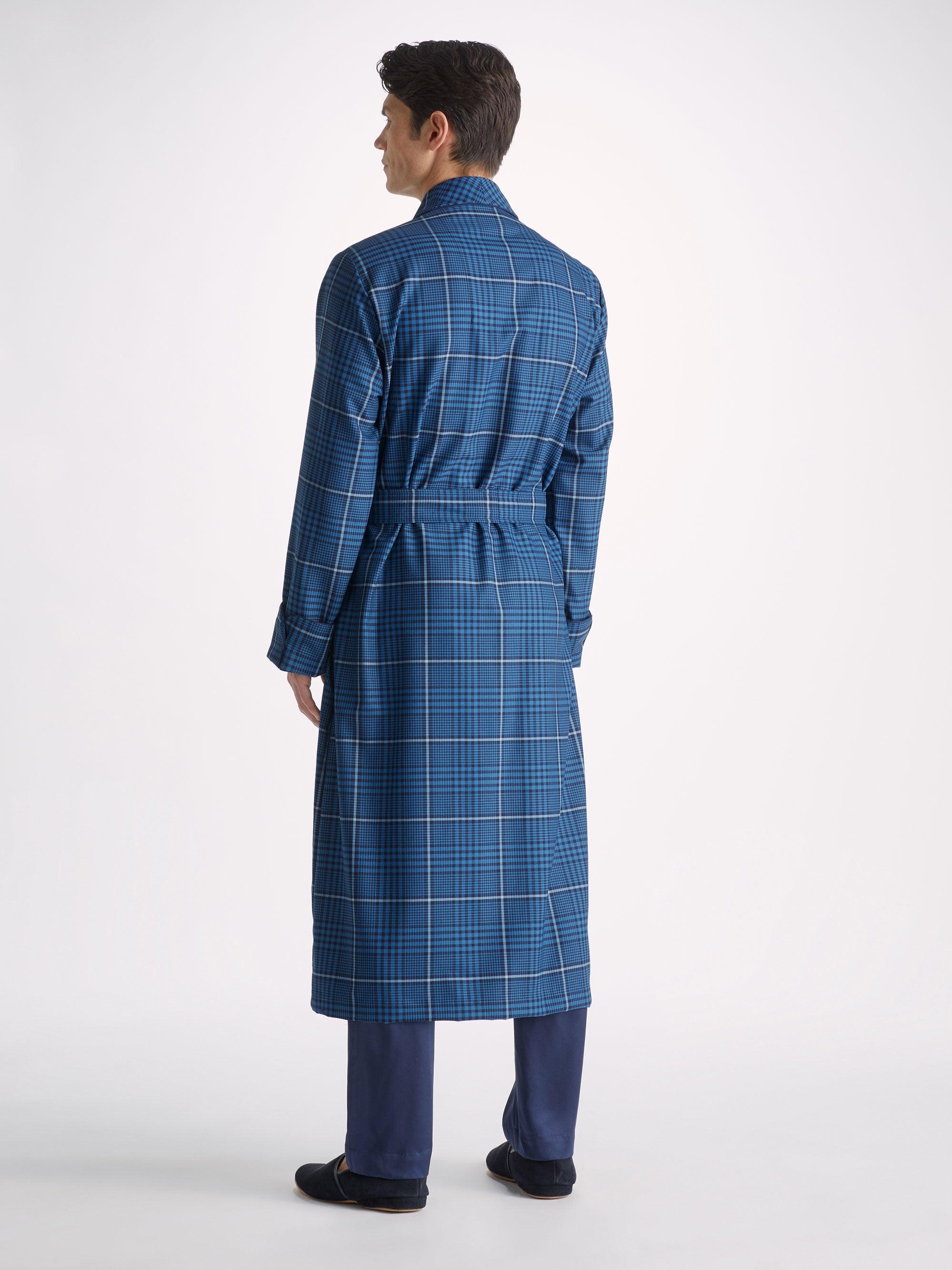 Men's Robe York 43 Wool Blue