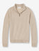 Mens Half-Zip Sweater Finley Cashmere Oat (Size)