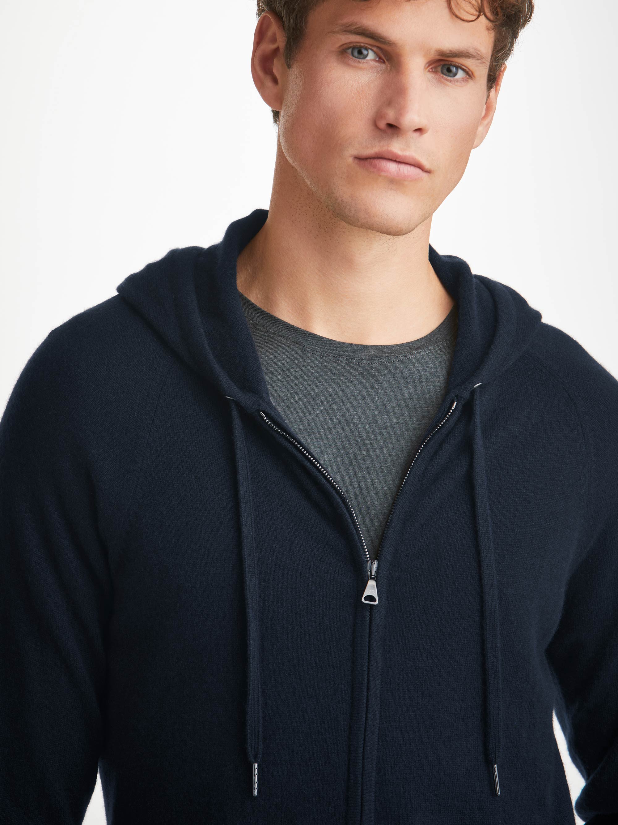 Men's Hoodie Finley Cashmere Navy