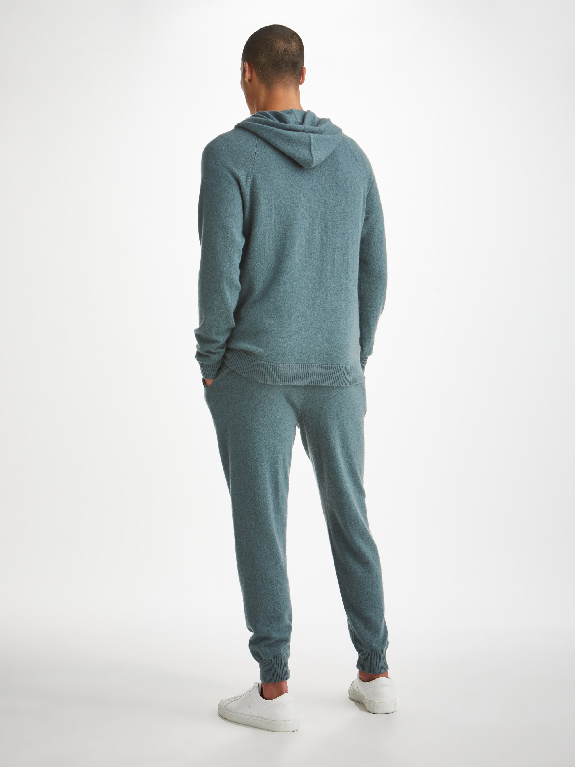 Men's Finley Hoodie and Track Pants Cashmere Set Teal