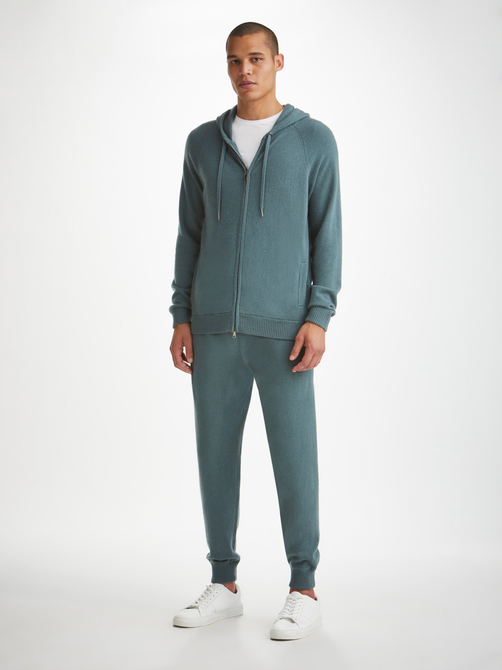 Men's Hoodie Finley Cashmere Teal